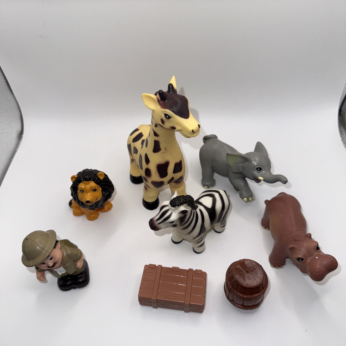 Safari Animals Ranger Figures Lot Wildlife Toy Set Mixed Figures Vinyl Bath Toys