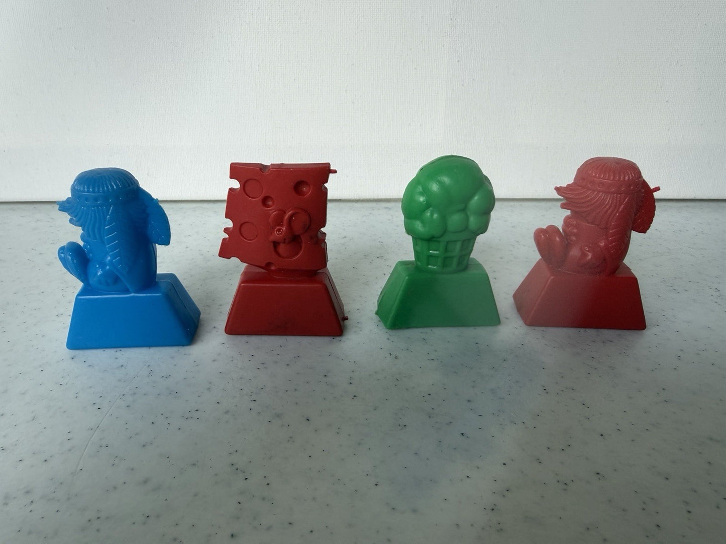 Vintage 1980s Novelty Plastic Award Figures Big Chief Big Cheese Real Cool Lot