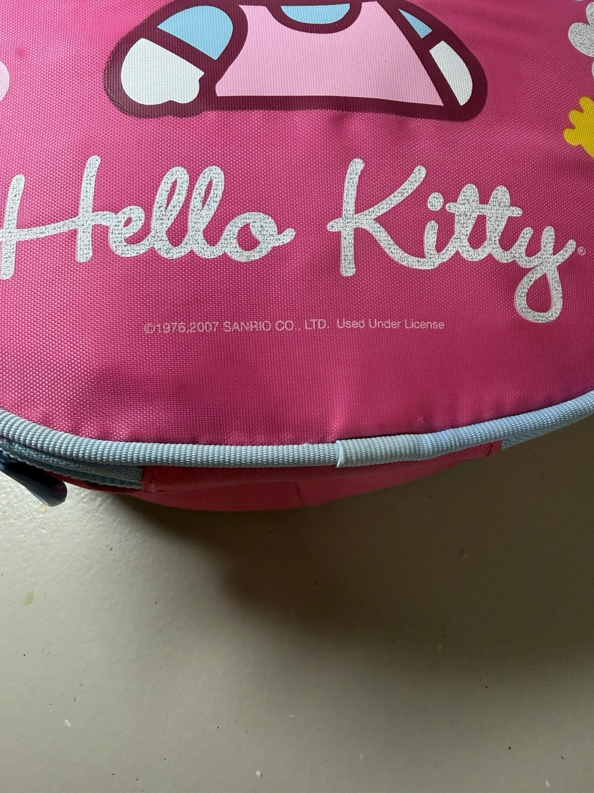 Vintage Hello Kitty Sanrio Plush Lot 3 Pink Flower Thermos Case Character Dolls