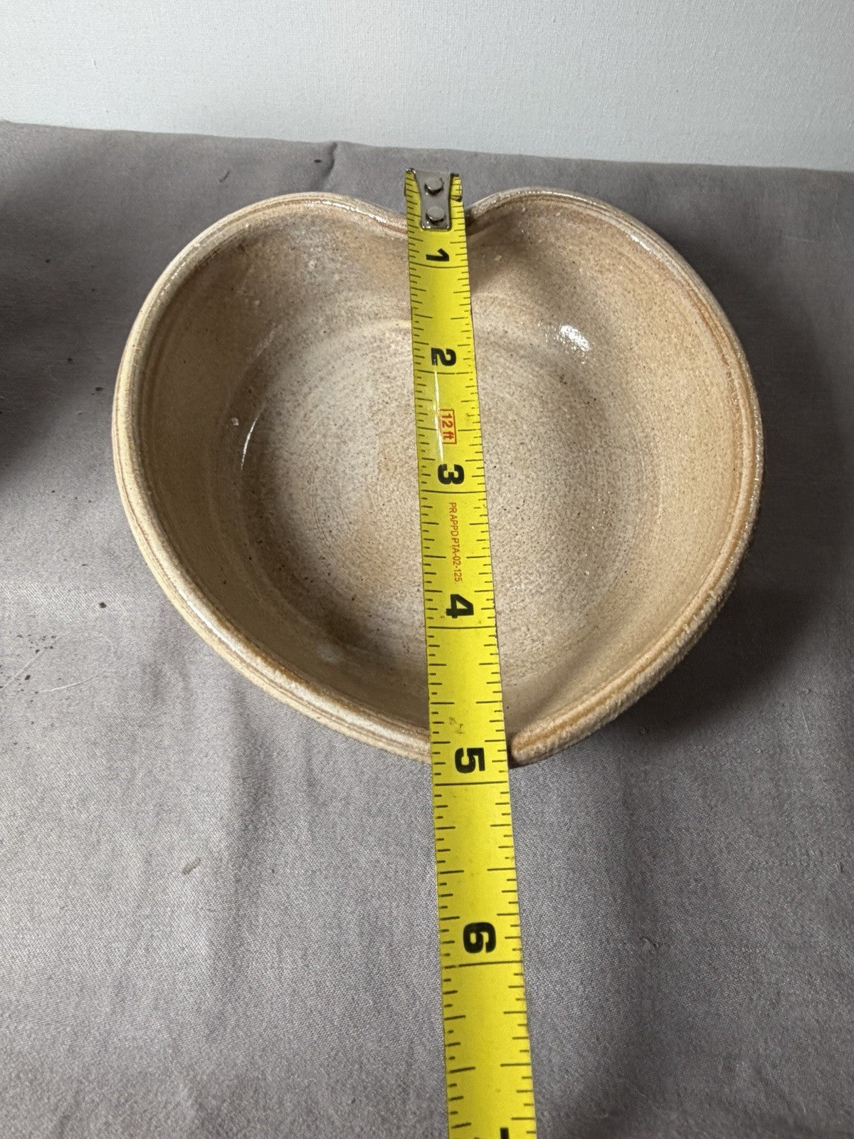 Studio Pottery Vase Heart Dish Set Signed 1993 Handmade Ceramic