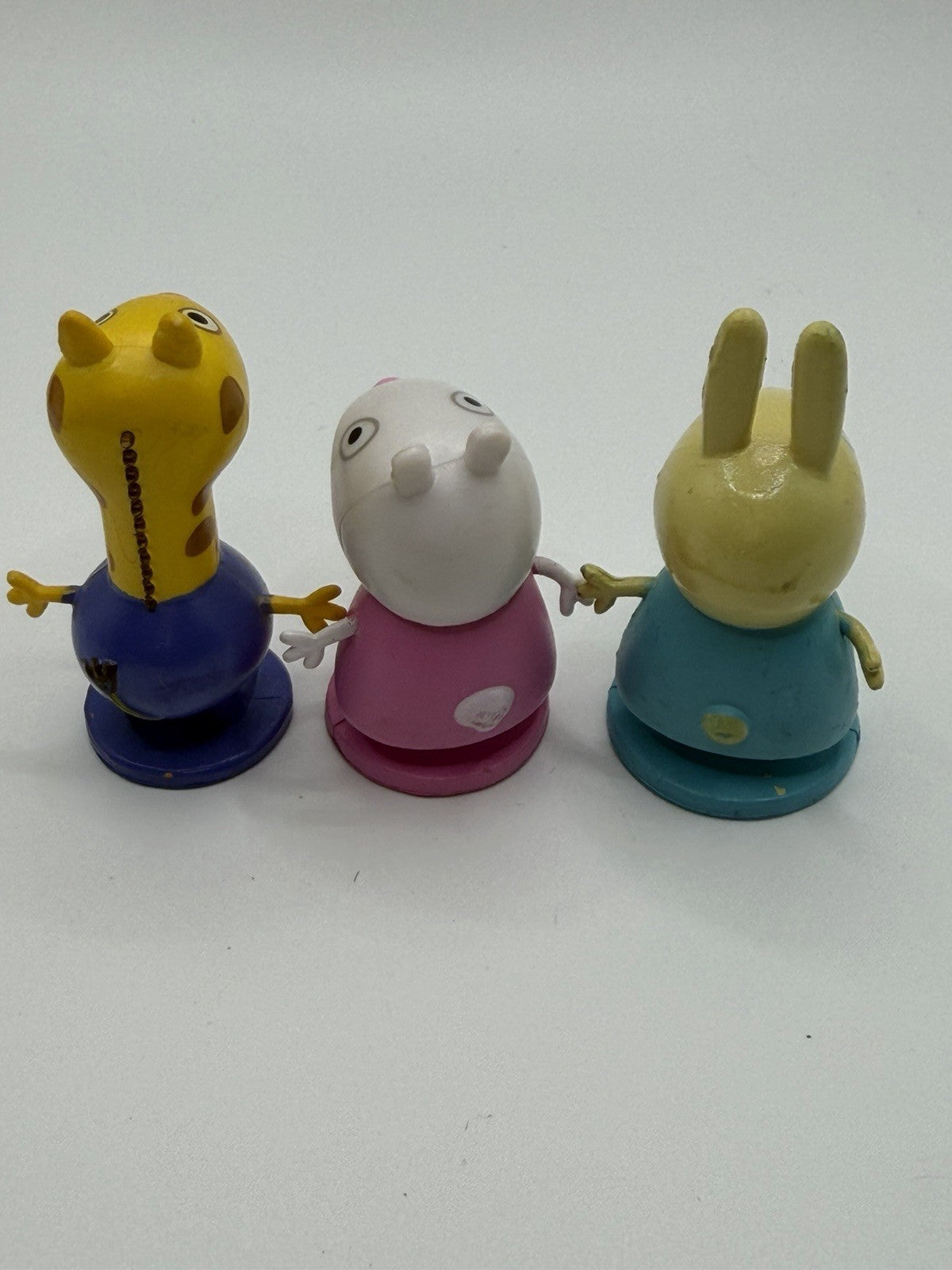 Peppa Pig Friends Figures Lot 5 Rebecca Rabbit Candy Cat Gerald Giraffe Kids Toy