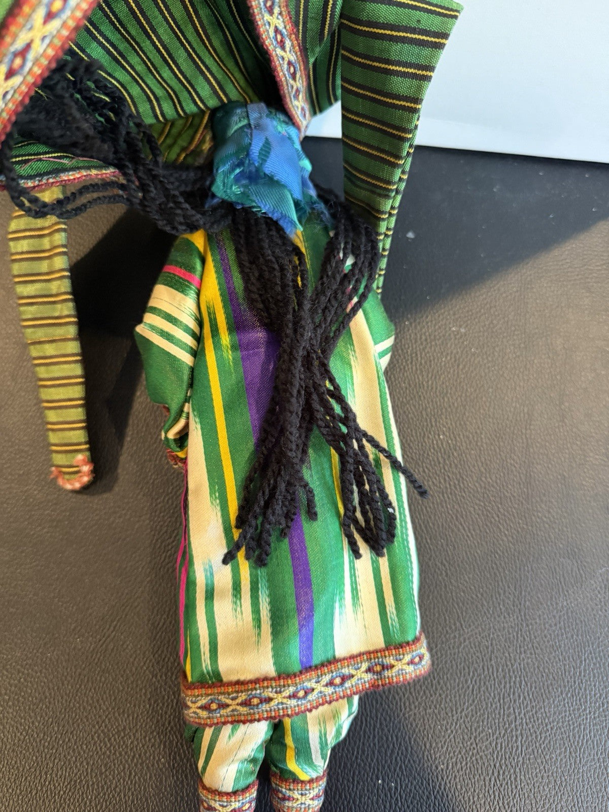Handcrafted Central Asian Folk Costume Doll Traditional Textile Souvenir Display