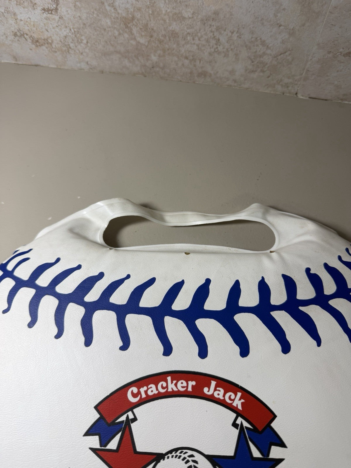 Vintage Cracker Jack Old Timers Baseball Classic Vinyl Stadium Seat Cushion 14 I