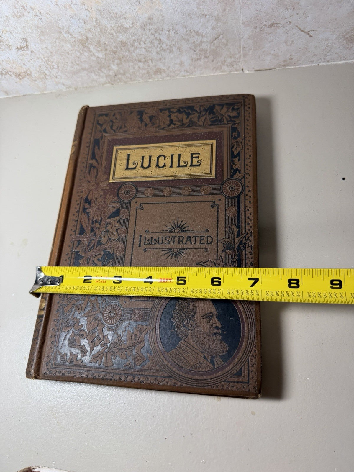 Antique 1889 Lucile Owen Meredith Illustrated Hardcover Poetry Book Stokes