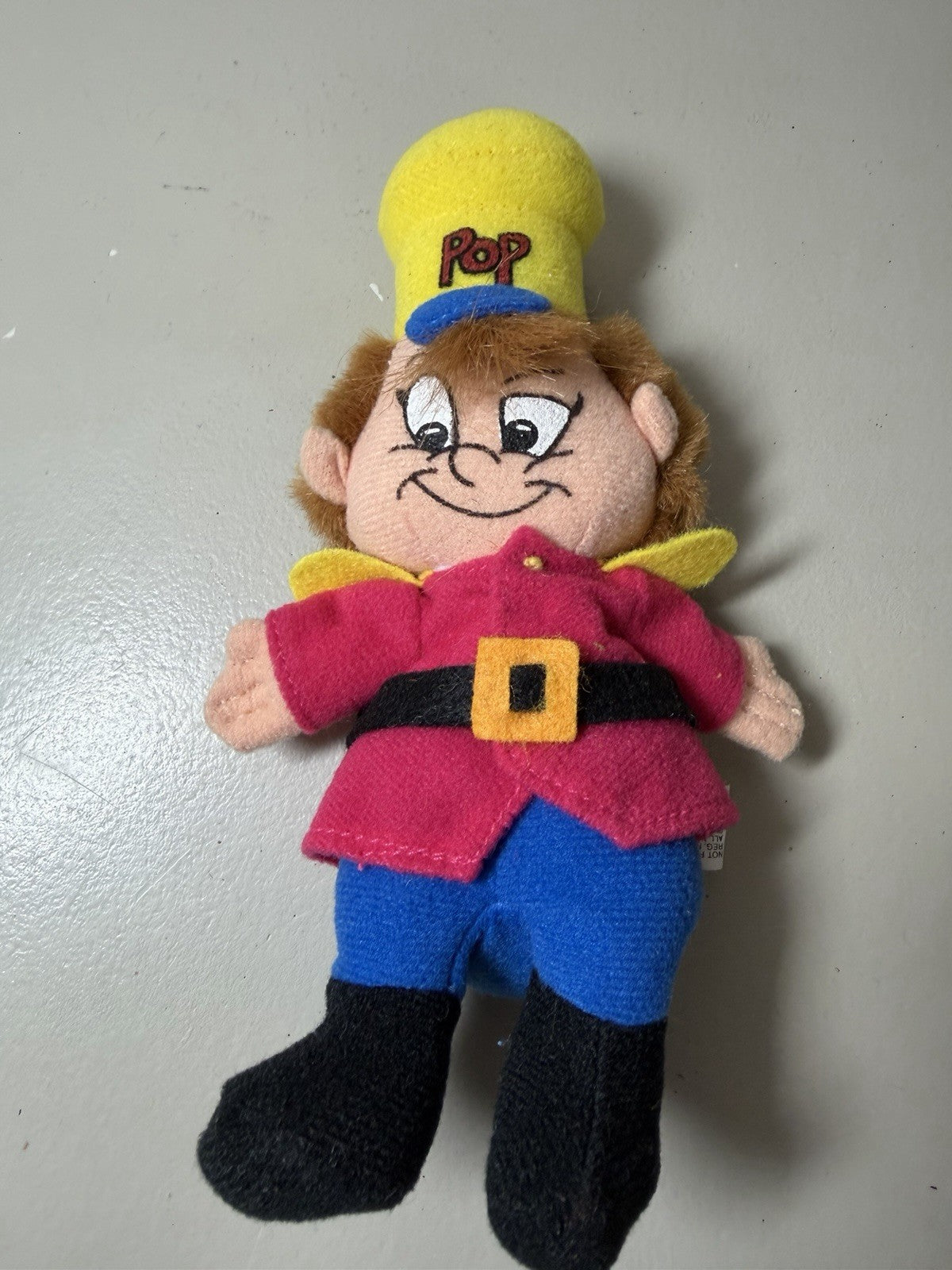 Vintage 1997 Snap and Pop Rice Krispies Cereal Mascot Plush Set of 2 Toys