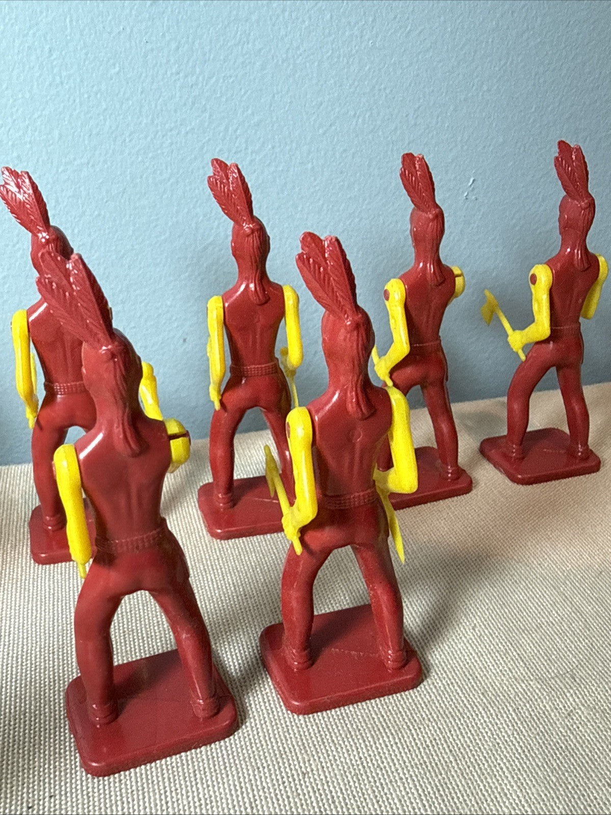Vintage Ausley Thomasville GA Plastic Cowboys & Indians Lot Of 21 Figures