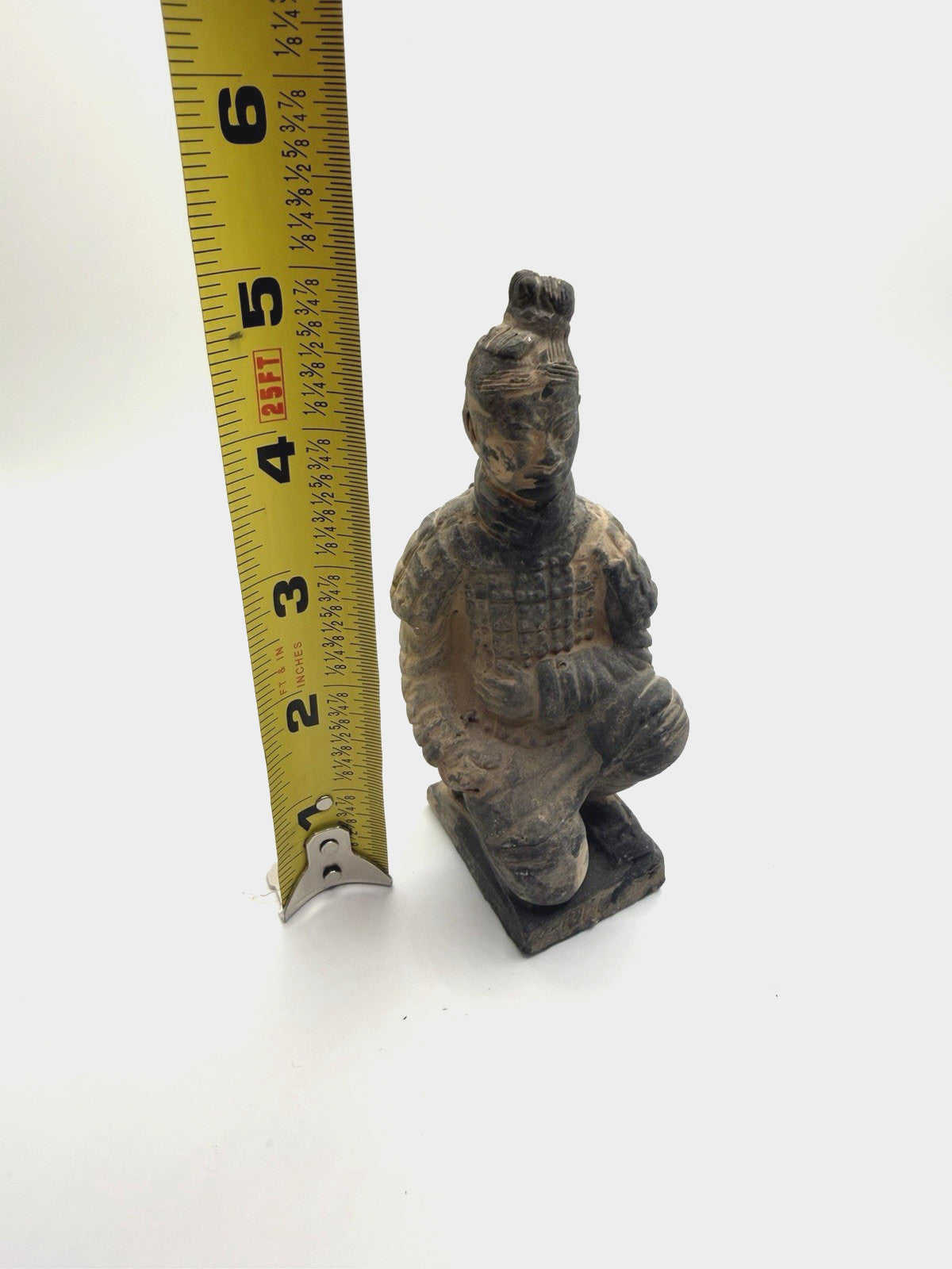 Vintage Chinese Terracotta Kneeling Warrior Soldier Figurine 5"