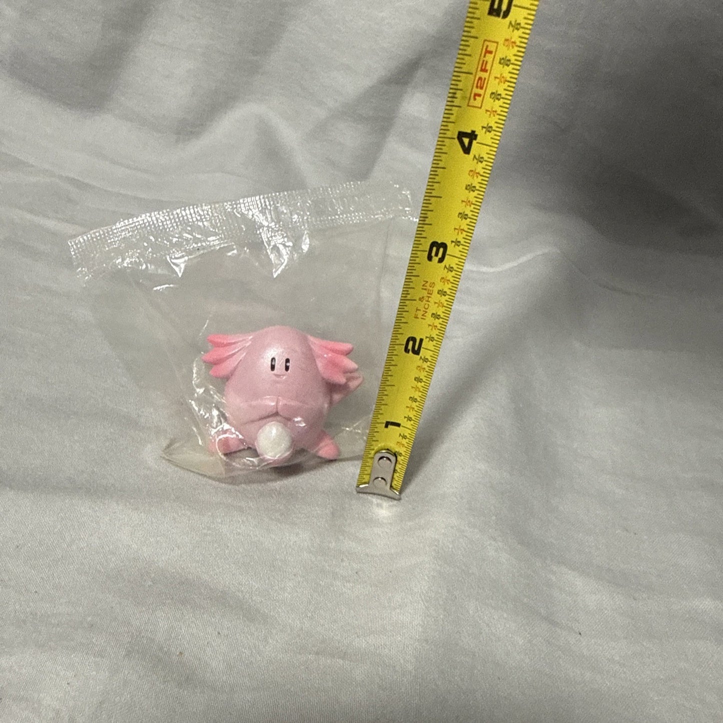 Vintage 1990s Pokemon Chansey Pearl Pink Egg Figure 1.5 Inch Sasco New Sealed