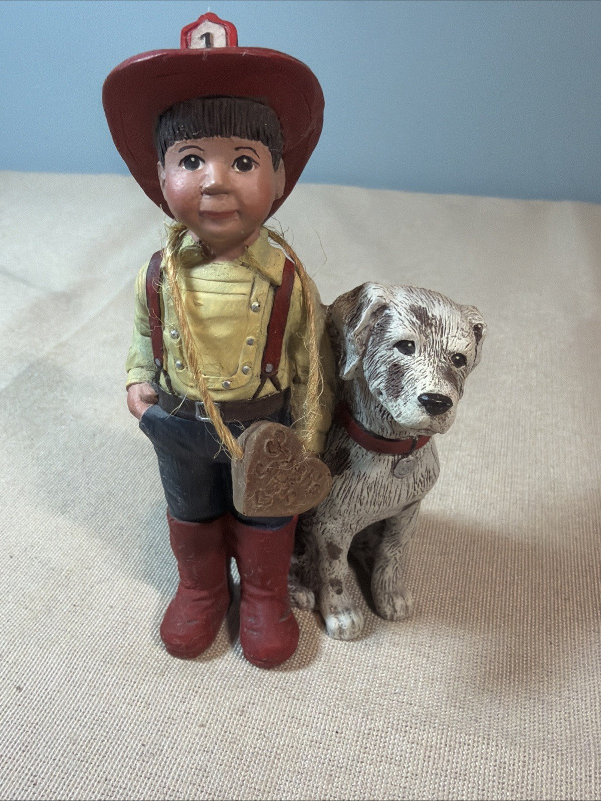 Sarahs Attic Fireman Whimpy Boy Dog Figurine 826 of 2000 Limited