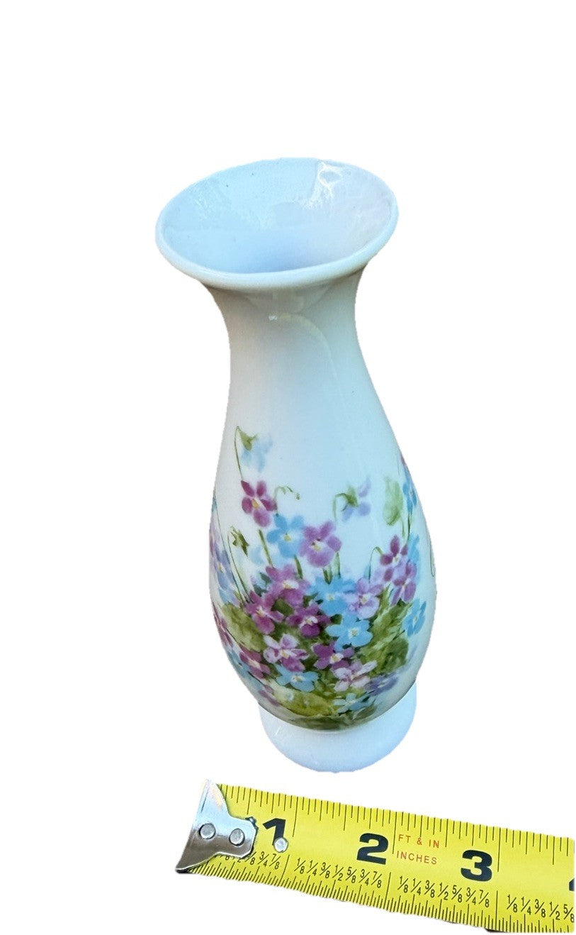 Vintage Helen Steiner Porcelain Rice Vase Gibson Greetings Japan 6.5 Floral Vase