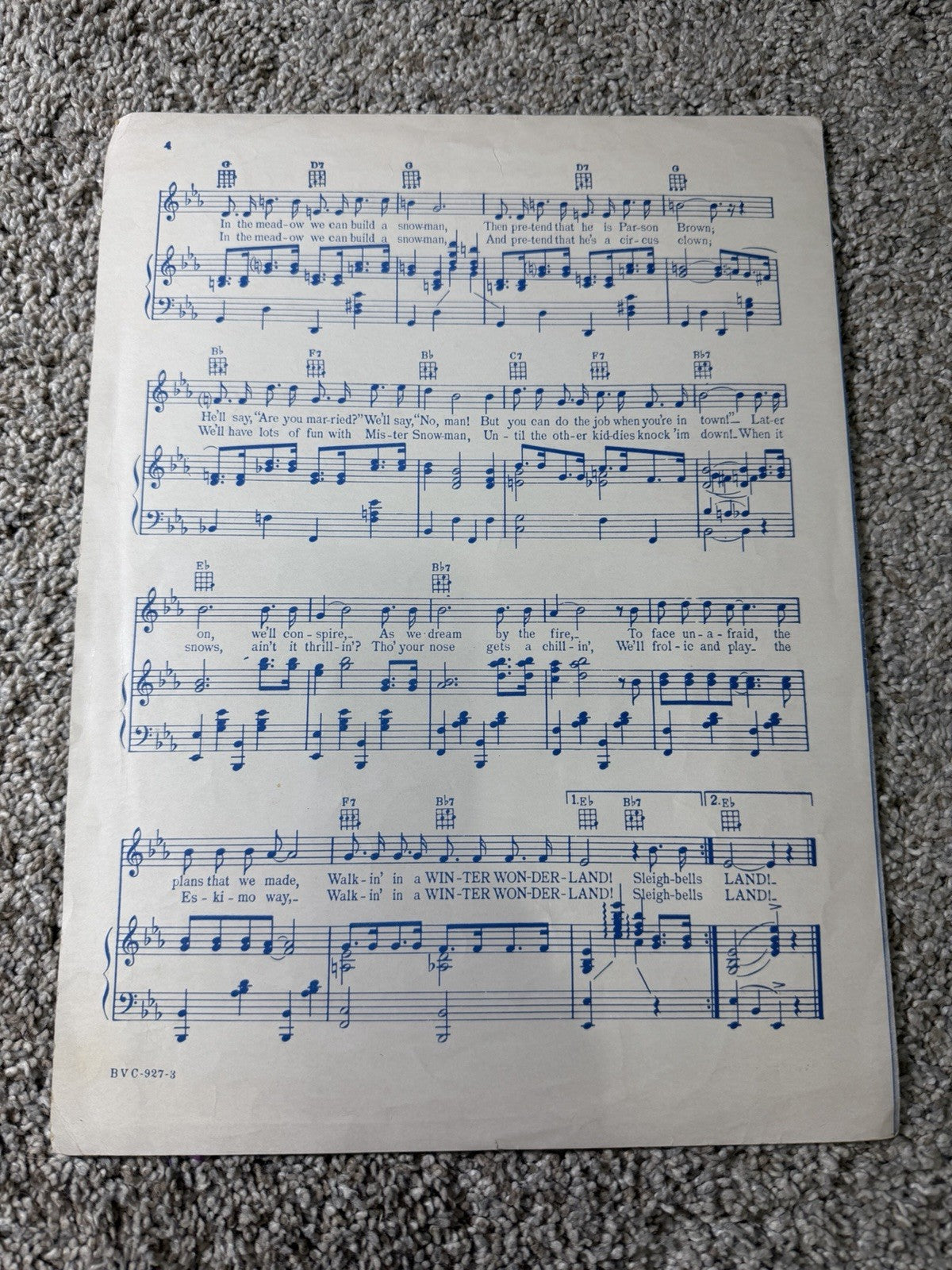Vintage Piano Sheet Music, 1955 Bach, 1967 Windy, 1953 Winter Wonderland