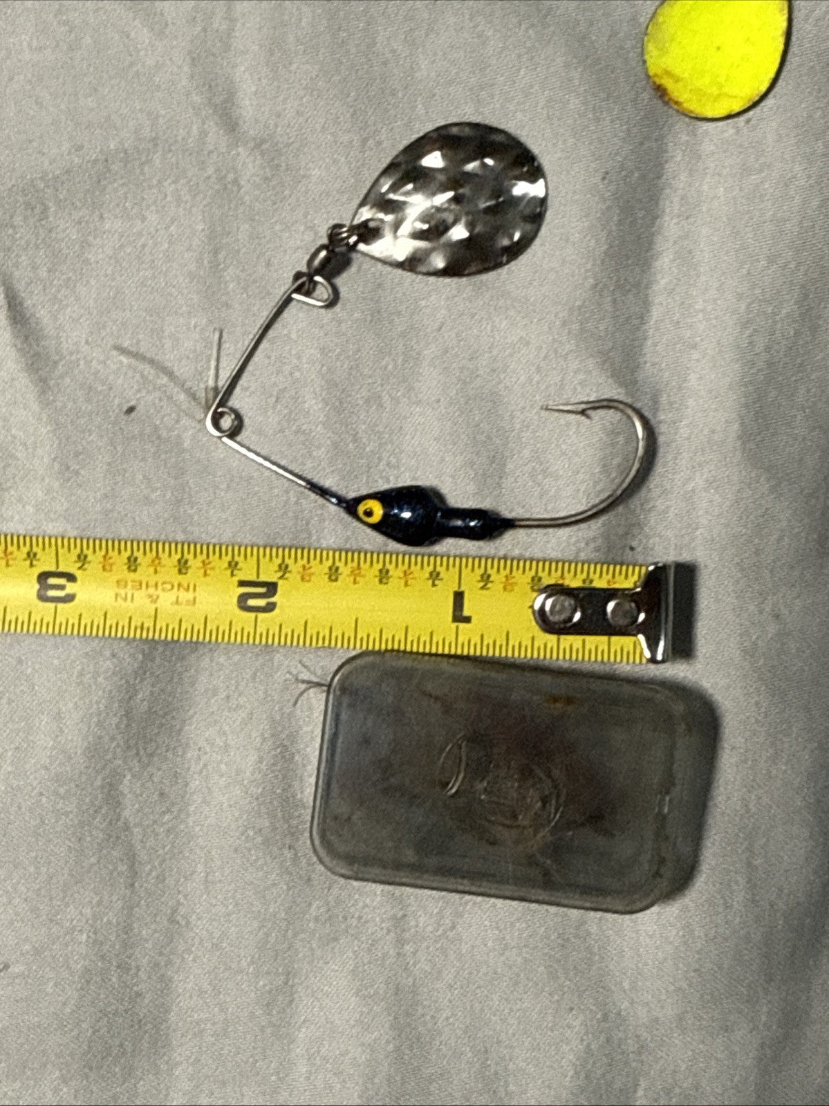 Fishing Spoon Lures and Dry Flies Lot Spinning Bait With Case