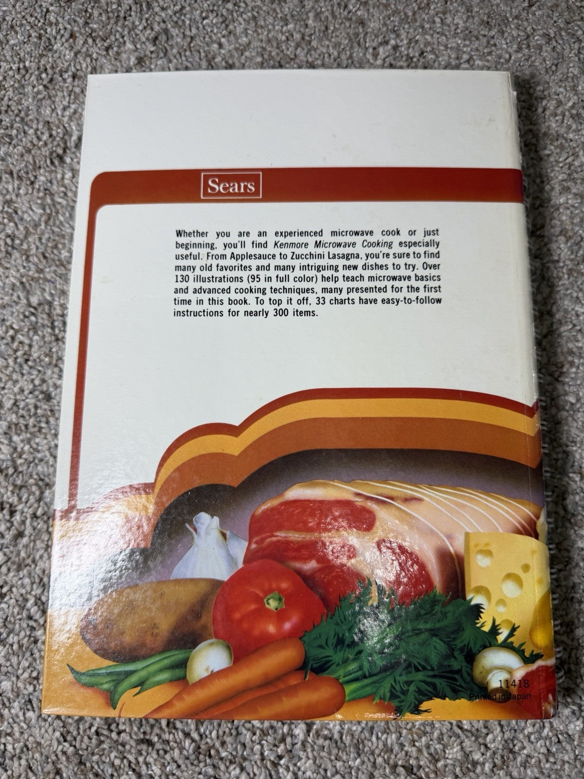 Vintage 1981 Sears Kenmore Microwave Cooking Cookbook Recipes