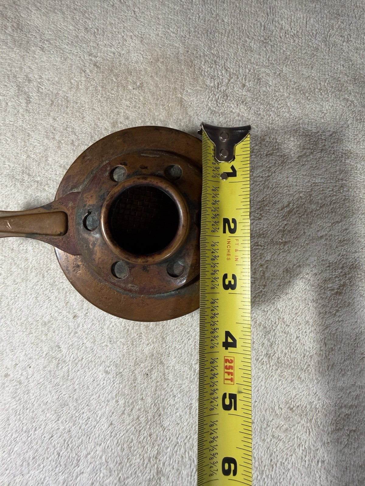 Vintage Copper Fondue Burner Chafing Dish Pot Replacement Heating Base
