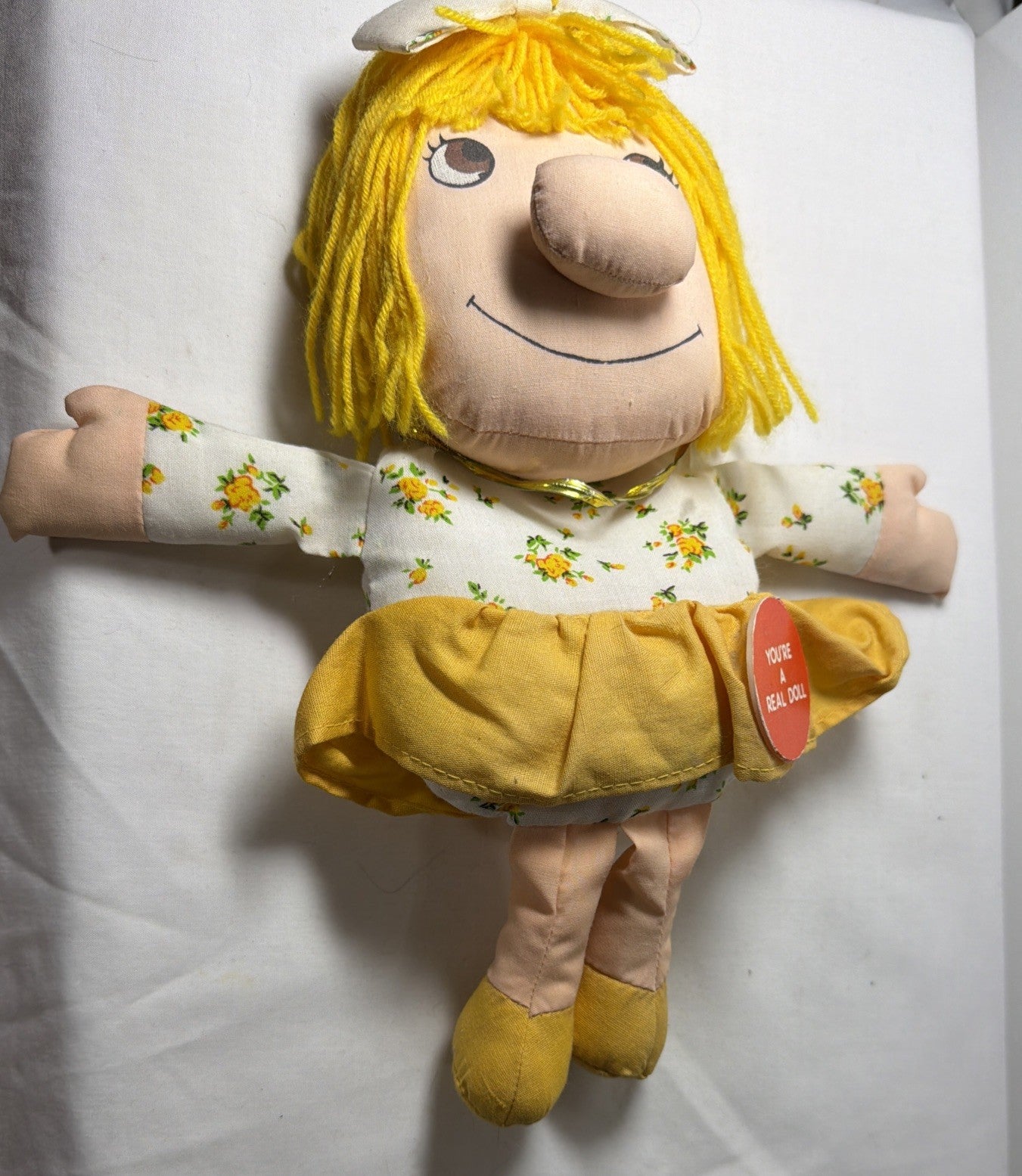 Vintage Giftique Rag Doll 1982 Style 4137 Handmade Philippines