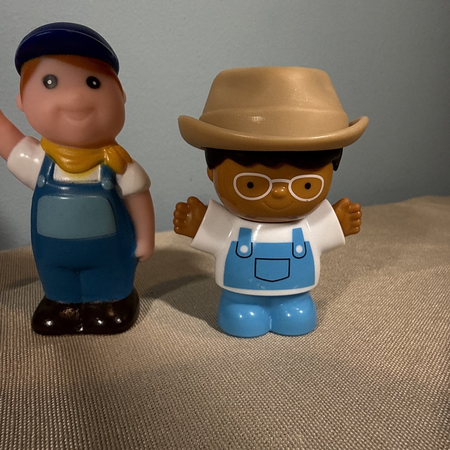 Lot Of 12 Vintage Vinyl Characters Little People Happy Land Boley Mega Bloks