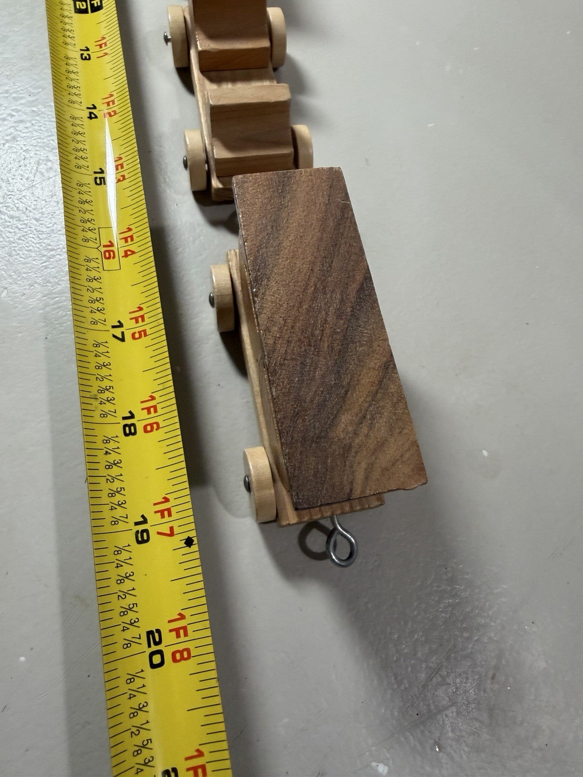 Vintage Loquai Holzkunst Wooden Train Set Engine Cars Folk Art Germany Handcraft