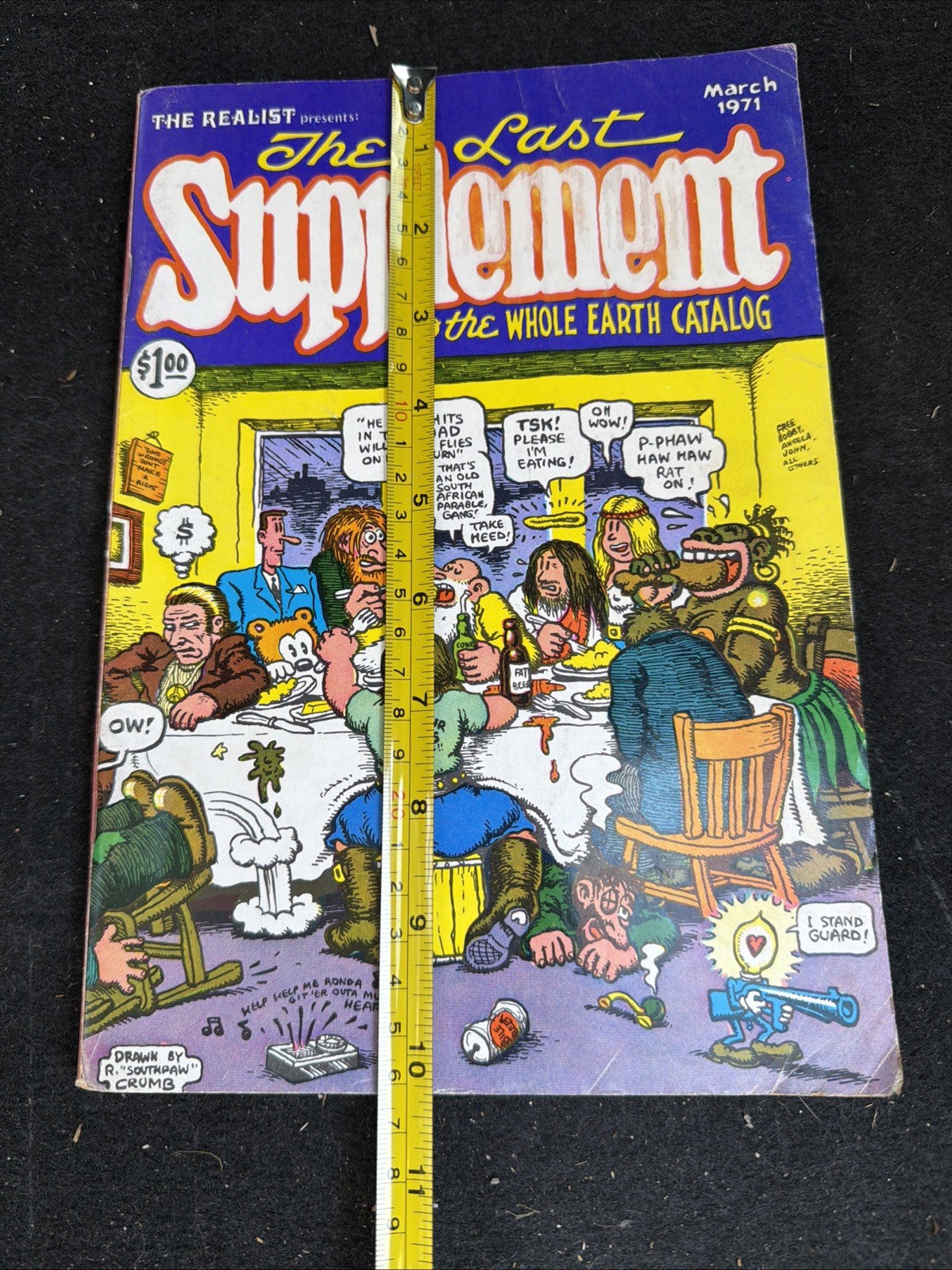 Vintage 1971 Last Supplement Whole Earth Catalog Robert Crumb Cover Underground