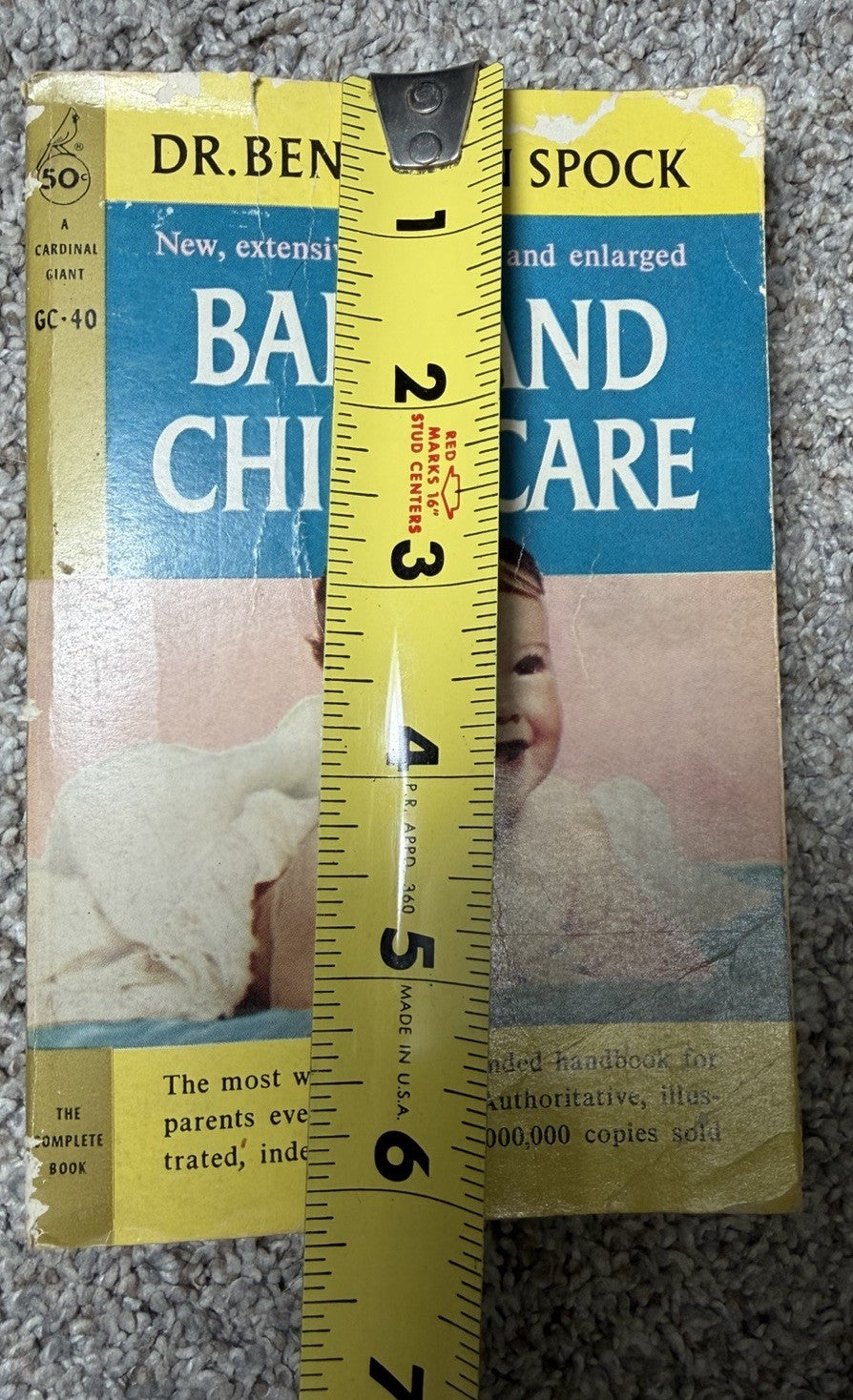 Baby and Child Care Dr Benjamin Spock 1959 Vintage Paperback