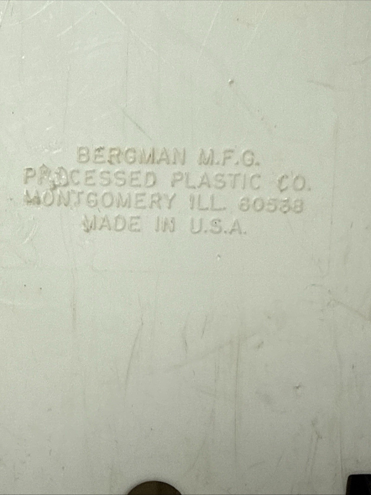 Vintage Bergman MFG Can Am Challenger Race Car No 7 Plastic Toy 1970 White