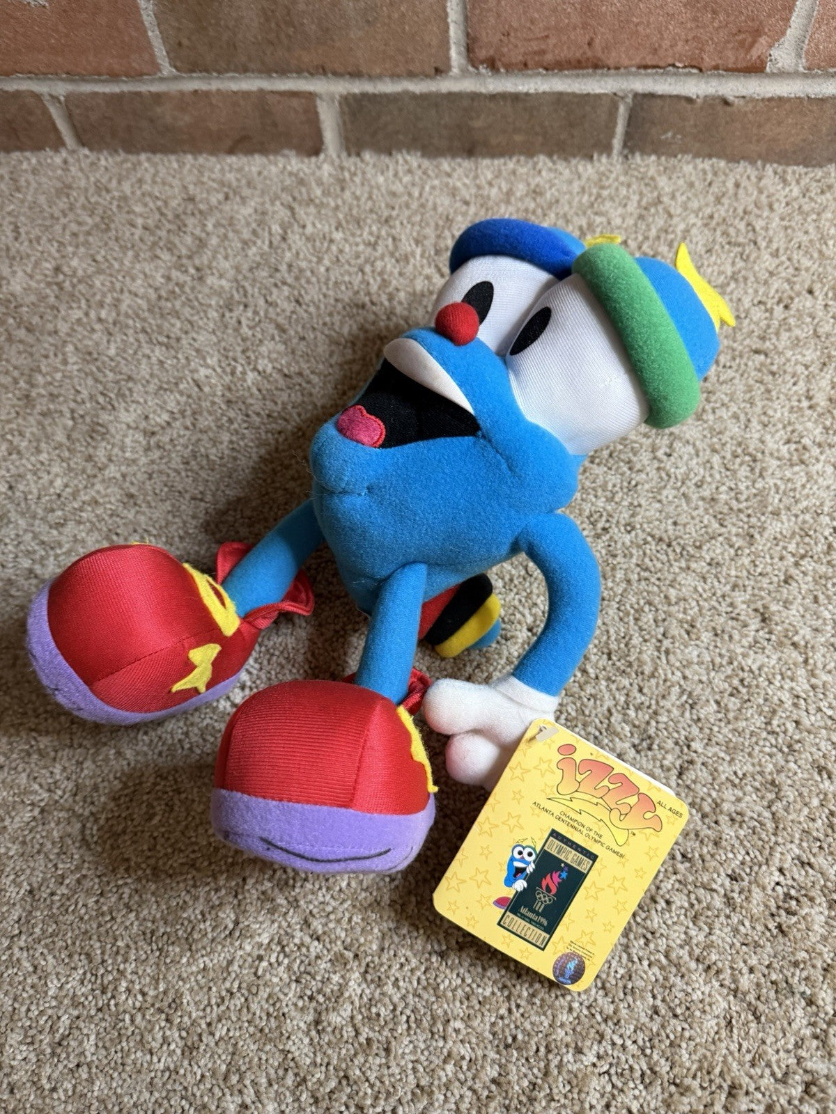 Vintage 1995 Izzy Atlanta 1996 Olympic Games Mascot Plush Toy With Tags