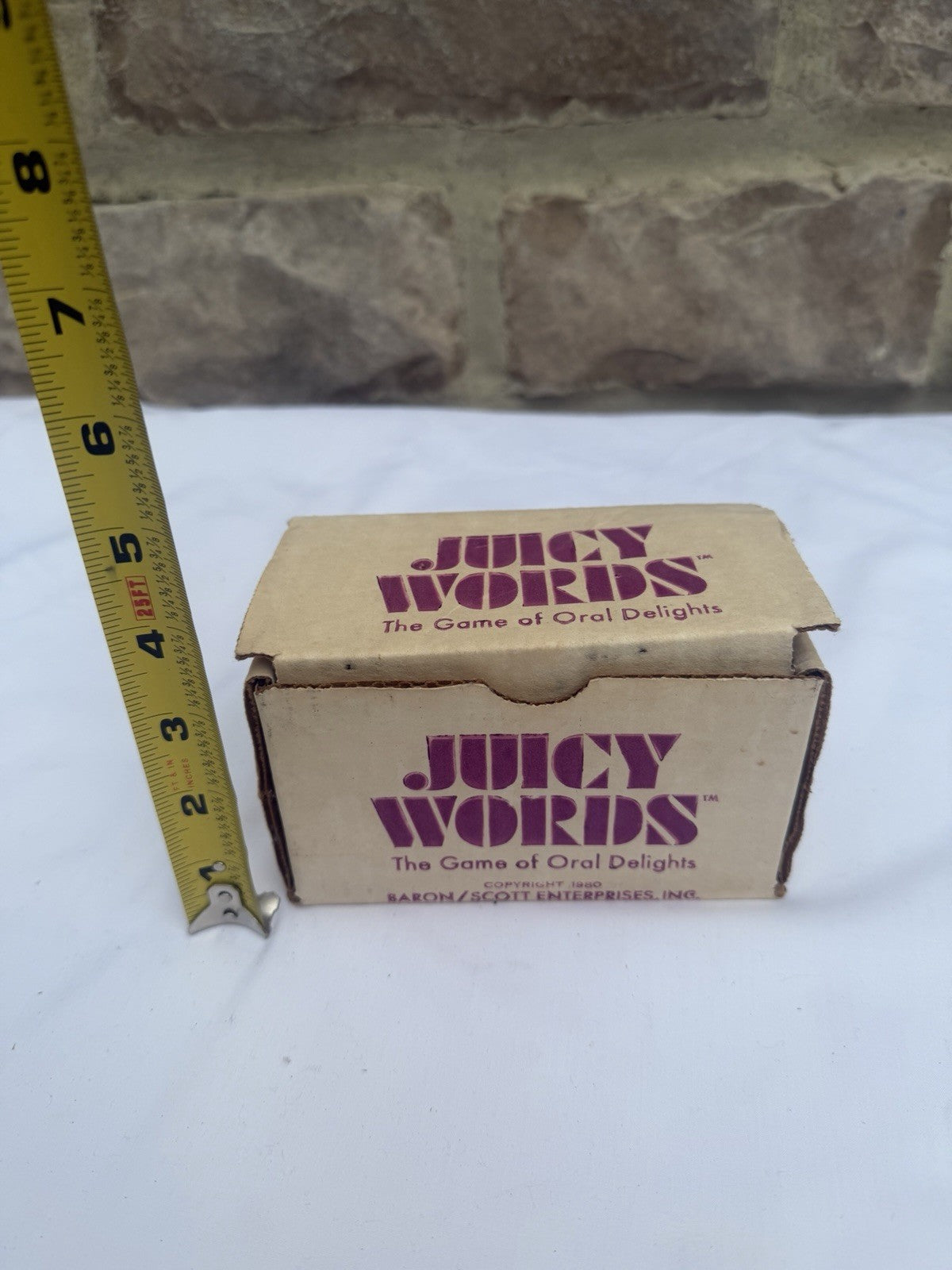 Vintage Juicy Words Adult Party Game 1980 The Game of Oral Delights Dice