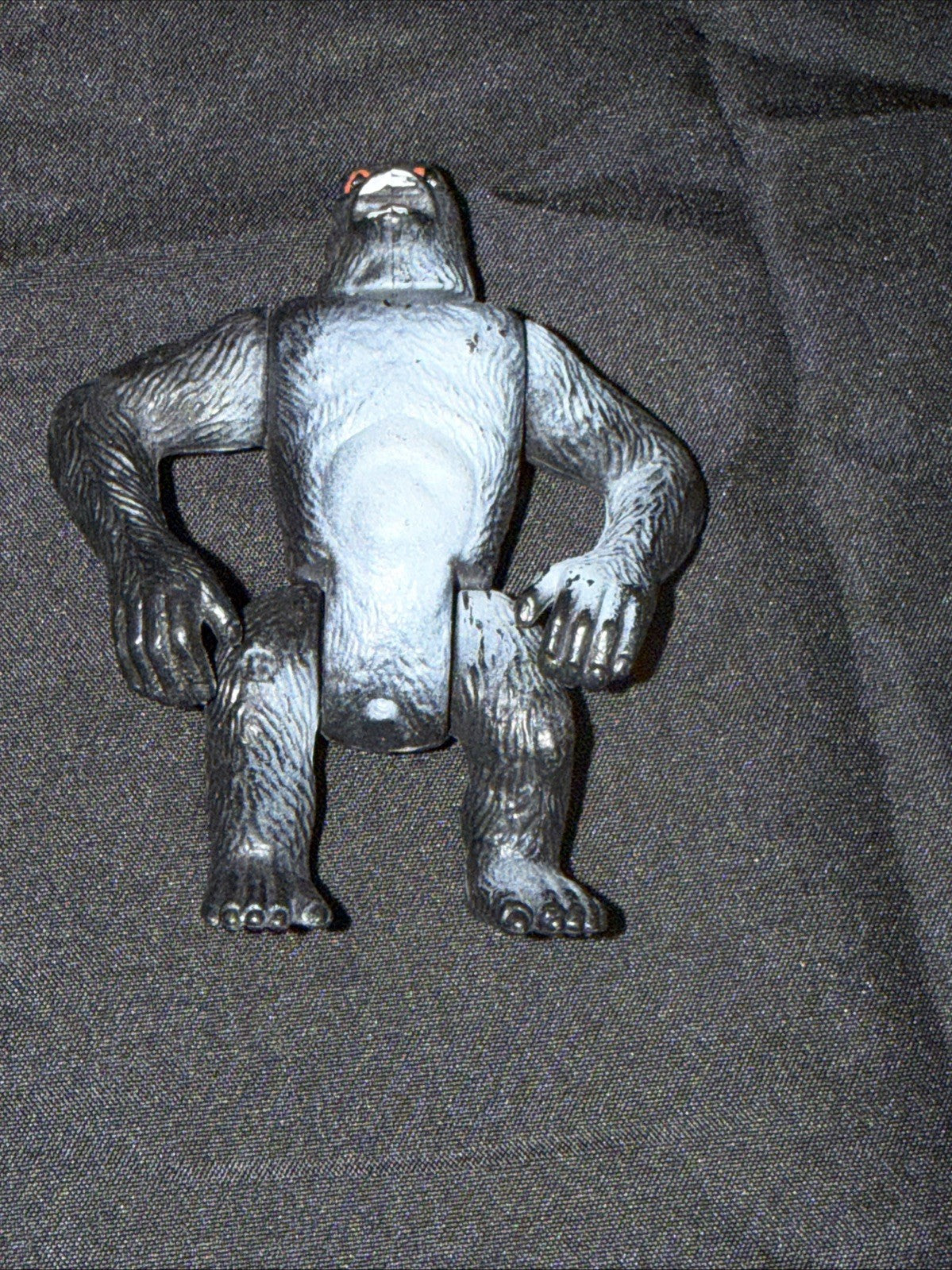 Vintage 3" KING KONG Gorilla Action Figure Jointed 1980’s Hong Kong - RARE FIND