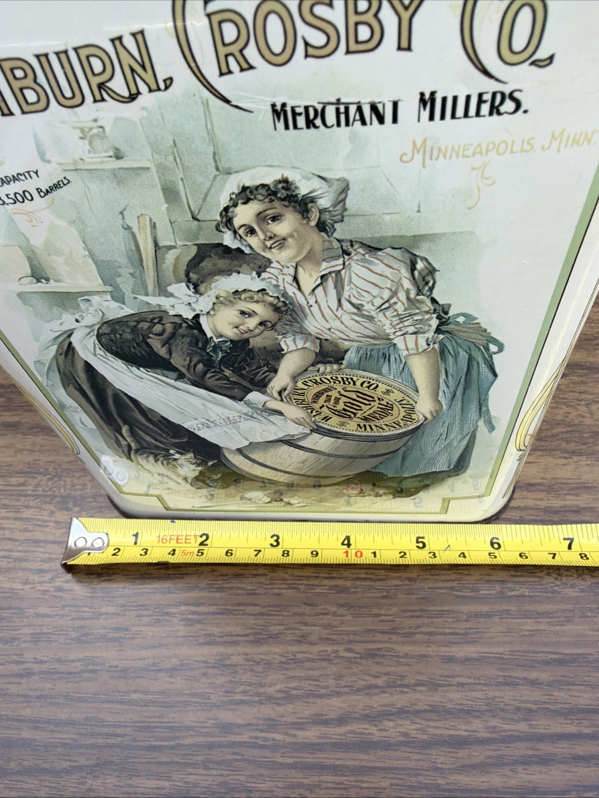Vintage Washburn Crosby Flour Tin Gold Medal Canister Collectible