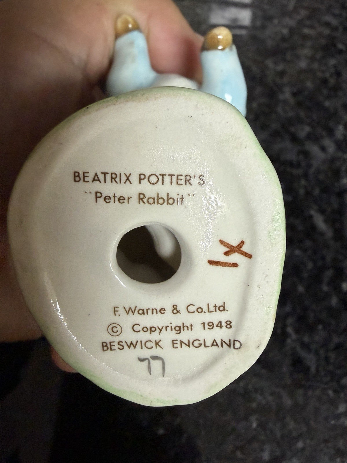 Vintage Beswick Beatrix Potter Figurines Peter Rabbit Benjamin Bunny Squirrel