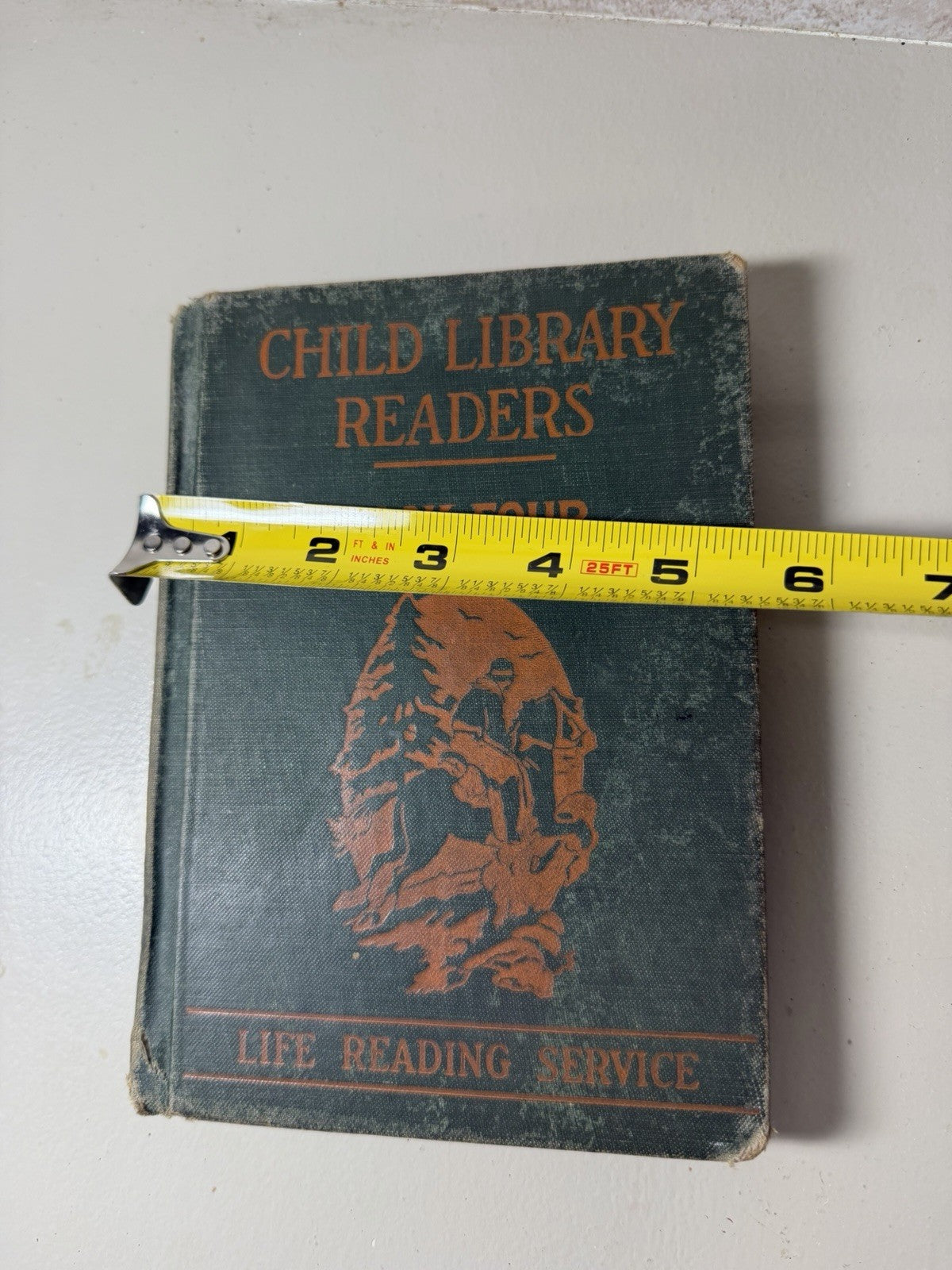 1924 Child Library Readers Book Four William H Elson Antique Illustrated School