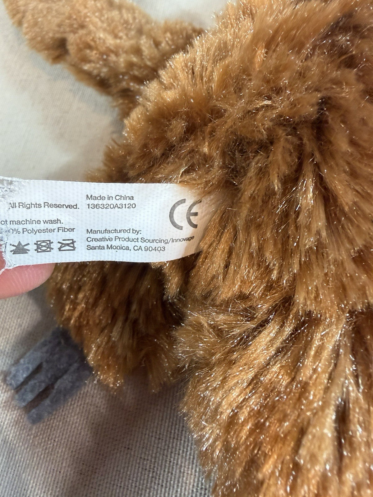 DreamWorks The Croods Belt Sloth Plush Stuffed Animal 8 Inch Innovage Movie Toy