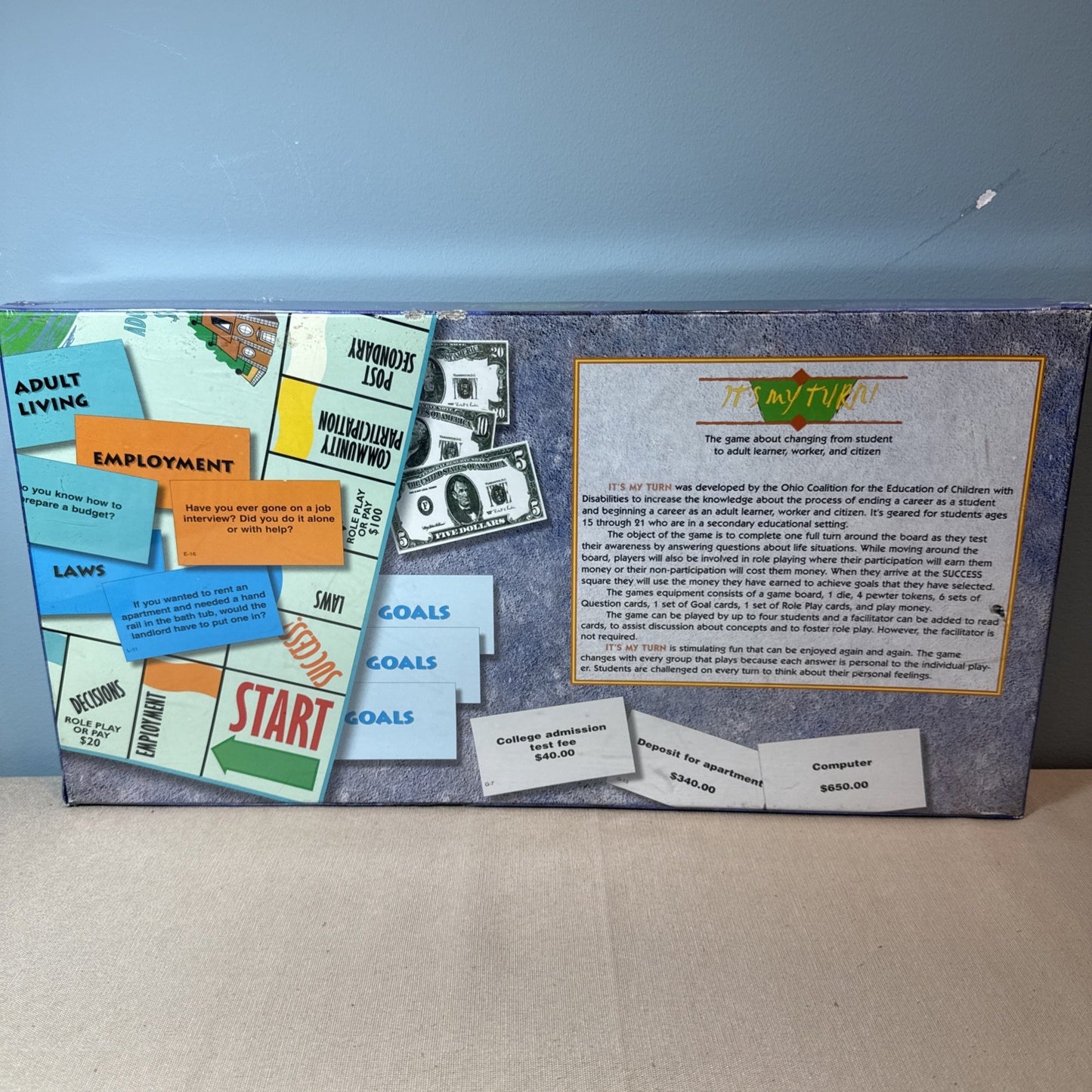 It's My Turn Board Game Ohio Coalition Children Disabilities Educational Game