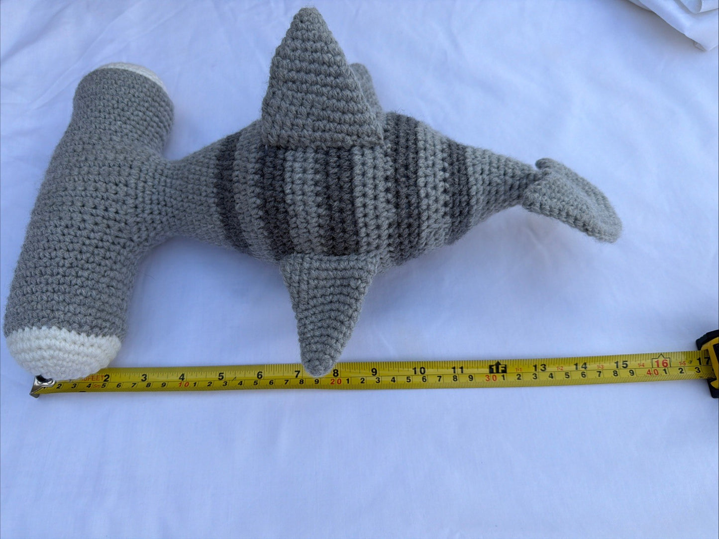 Crochet Hammerhead Shark Plush Handmade Amigurumi Soft Toy