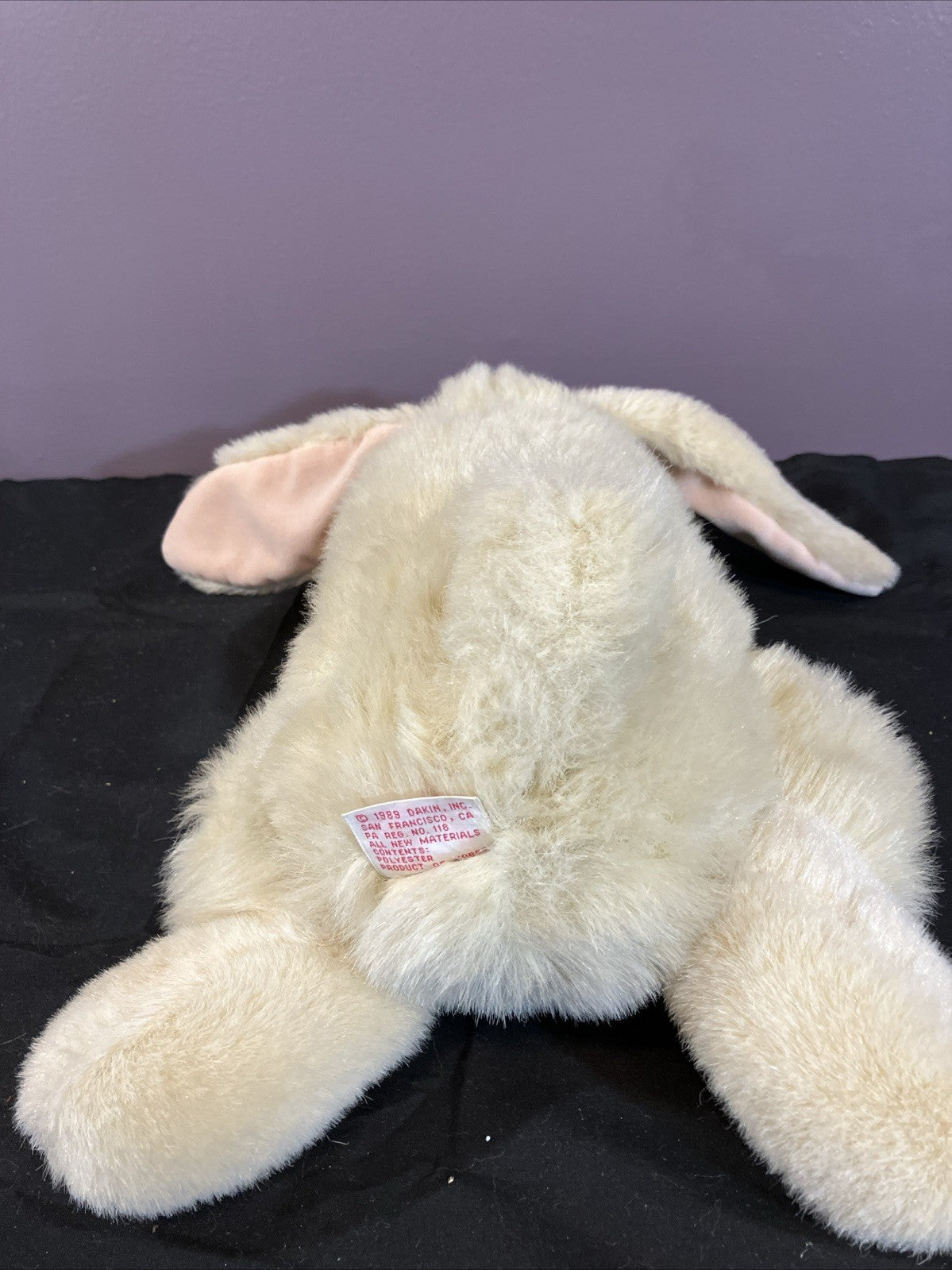 Vintage Dakin Bunny Plush 1989 Stuffed Rabbit Toy