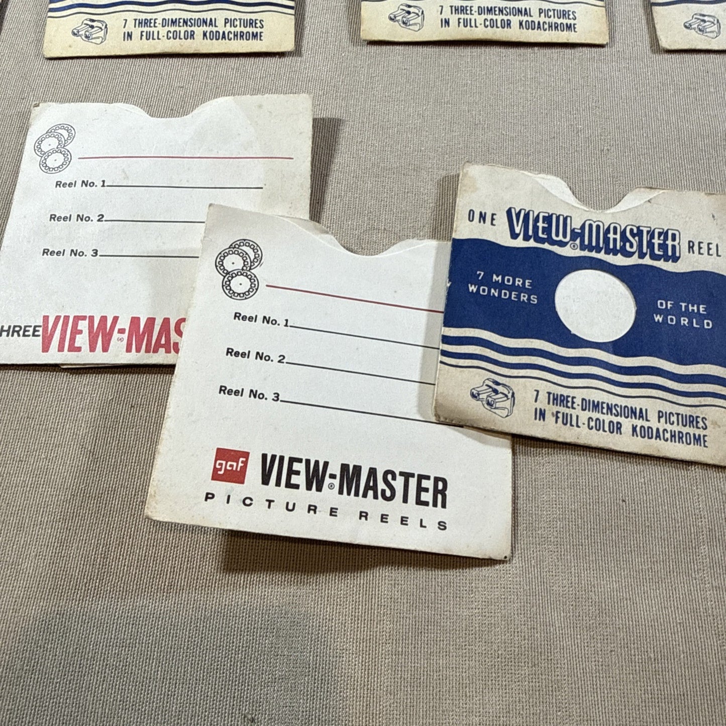 Vintage 1950s Sawyers View Master Reel Lot 3 Viewers + 31 Reels + cases