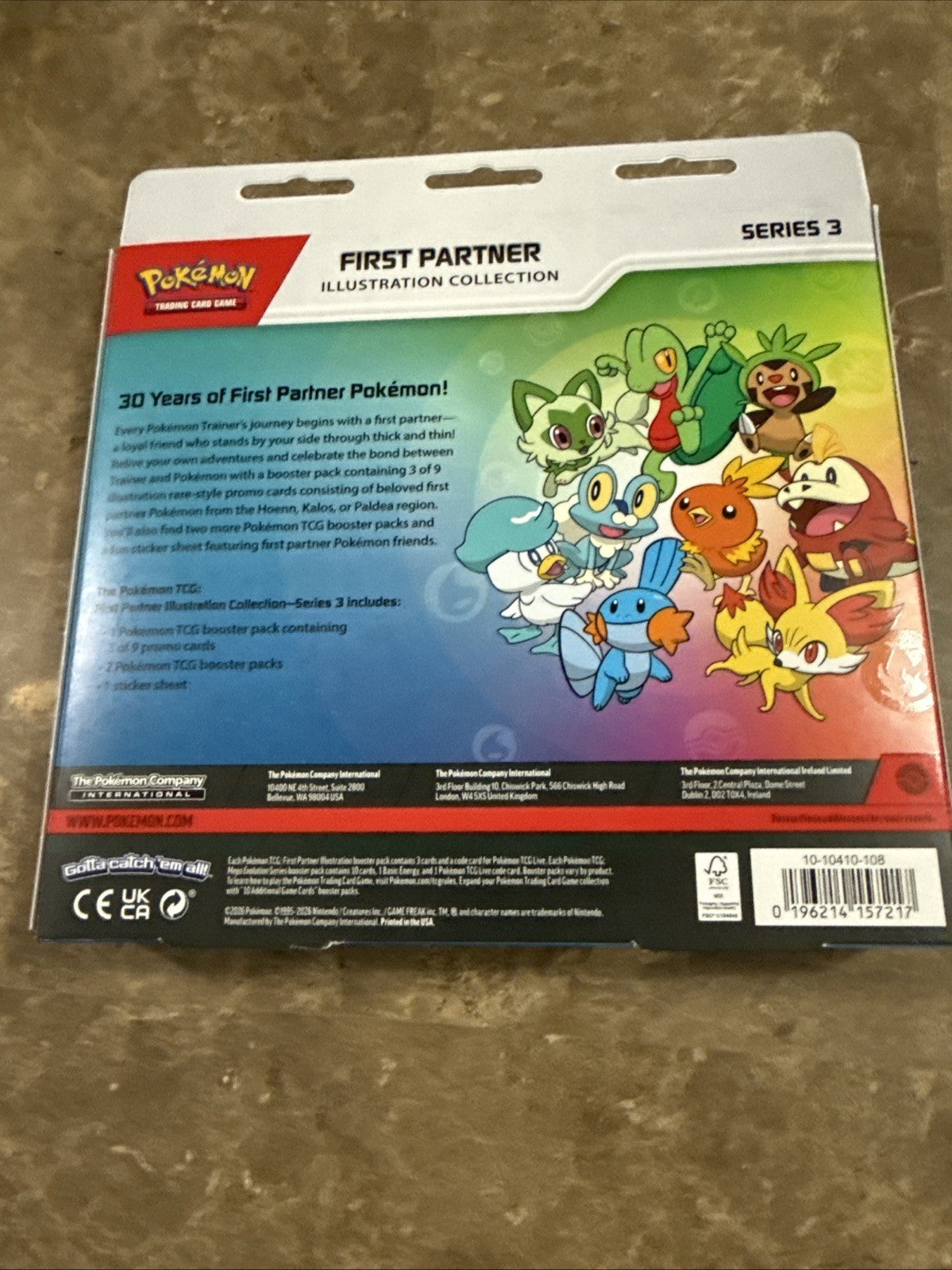 Pokemon TCG First Partner Illustration Series 3 Sealed Promo SHIPS TODAY!