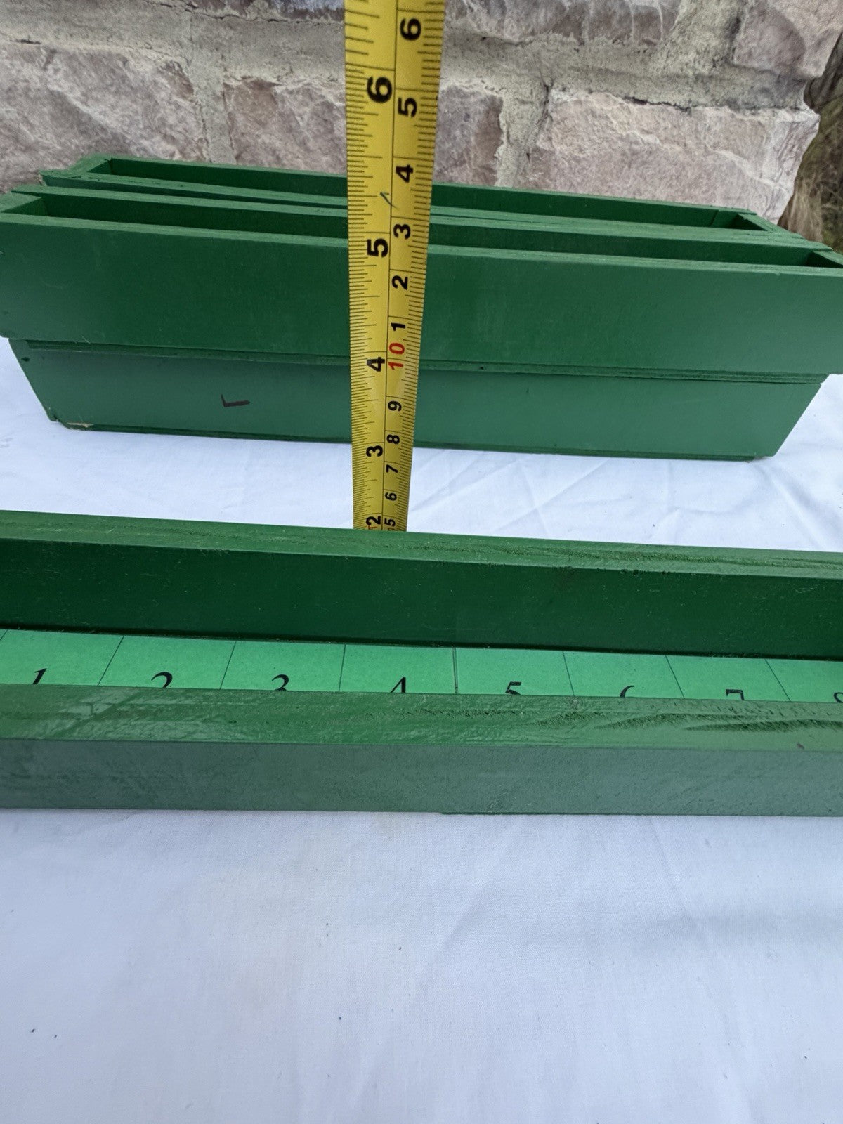 Montessori Number Rods Lot Wooden Boxes Math Learning Set & Assorted Rulers