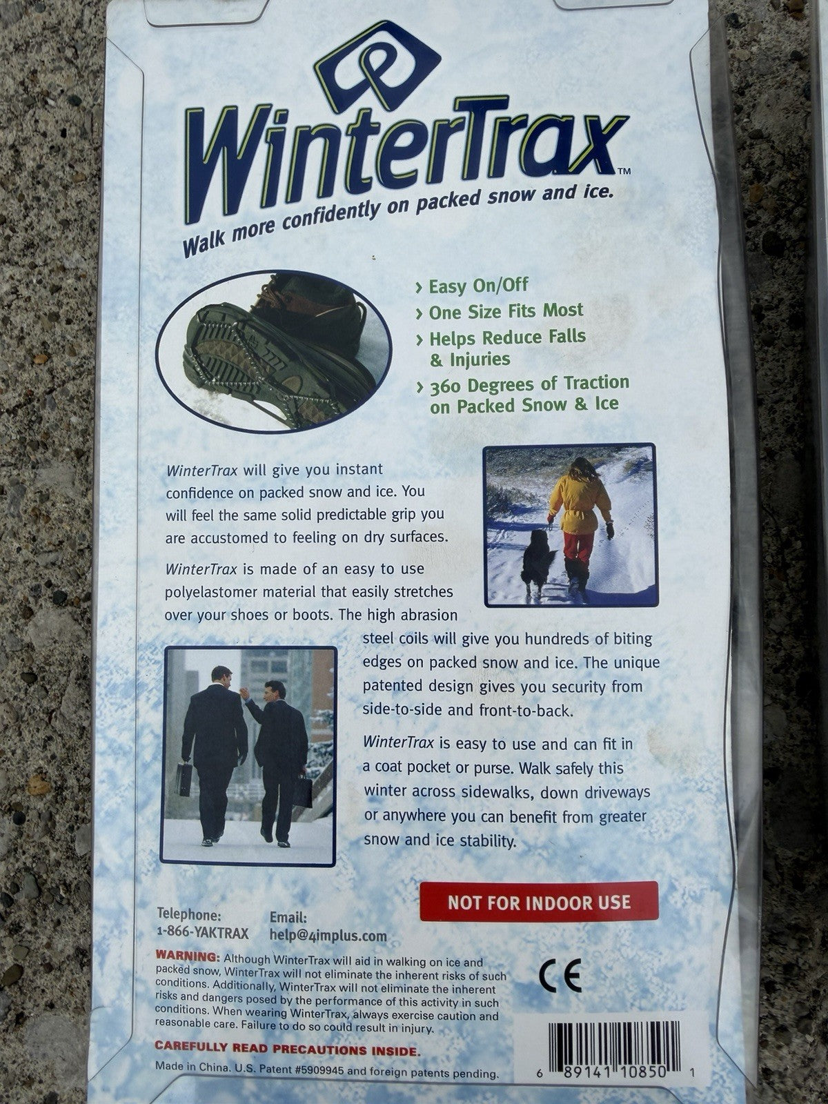 WinterTrax Ice Traction Cleats Lot 2 Shoe Grips Snow Spikes One Size New Sealed