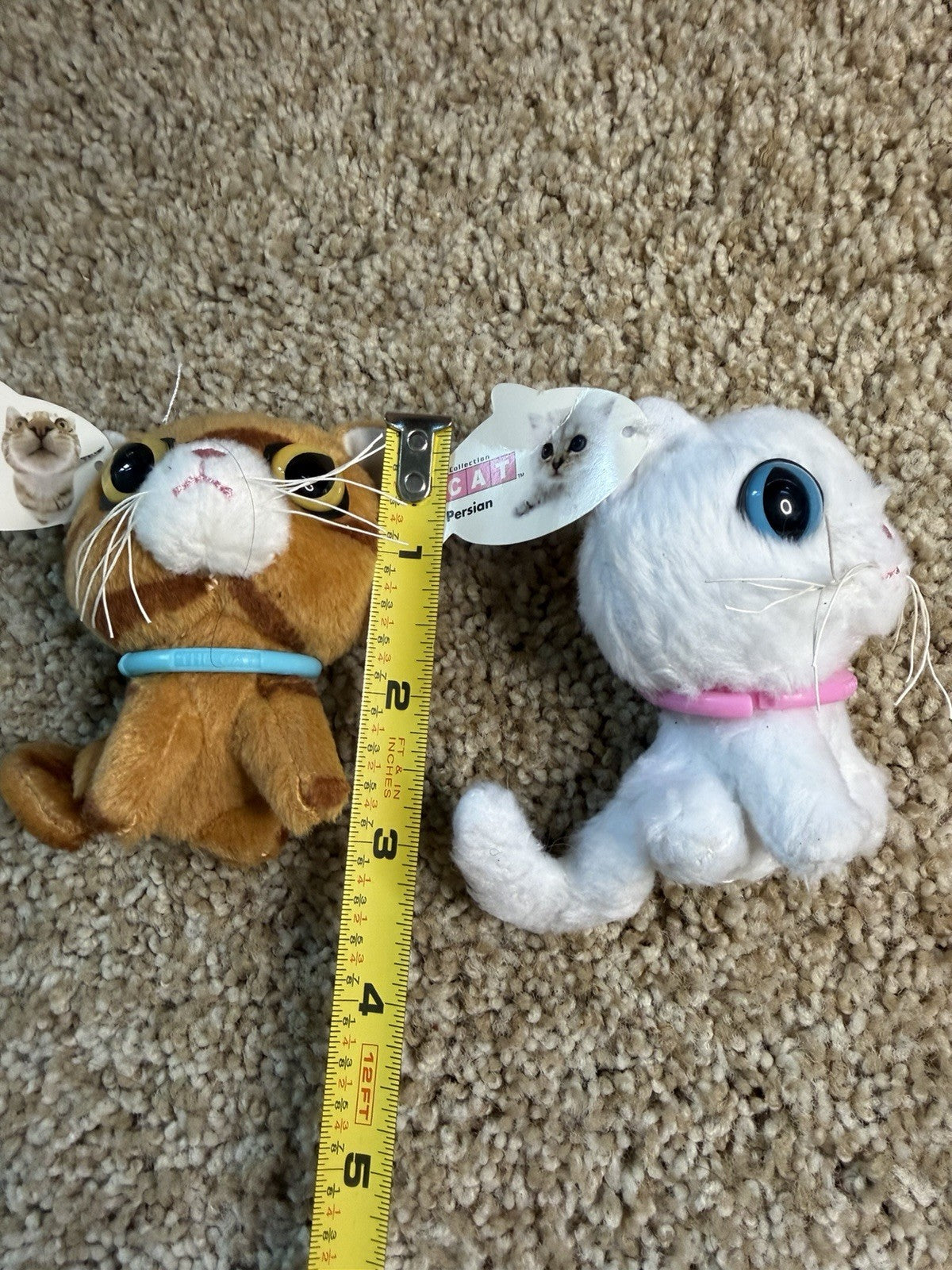 McDonalds The CAT Artist Collection 2005 Bengal Persian Kittens Plush Toys Pair