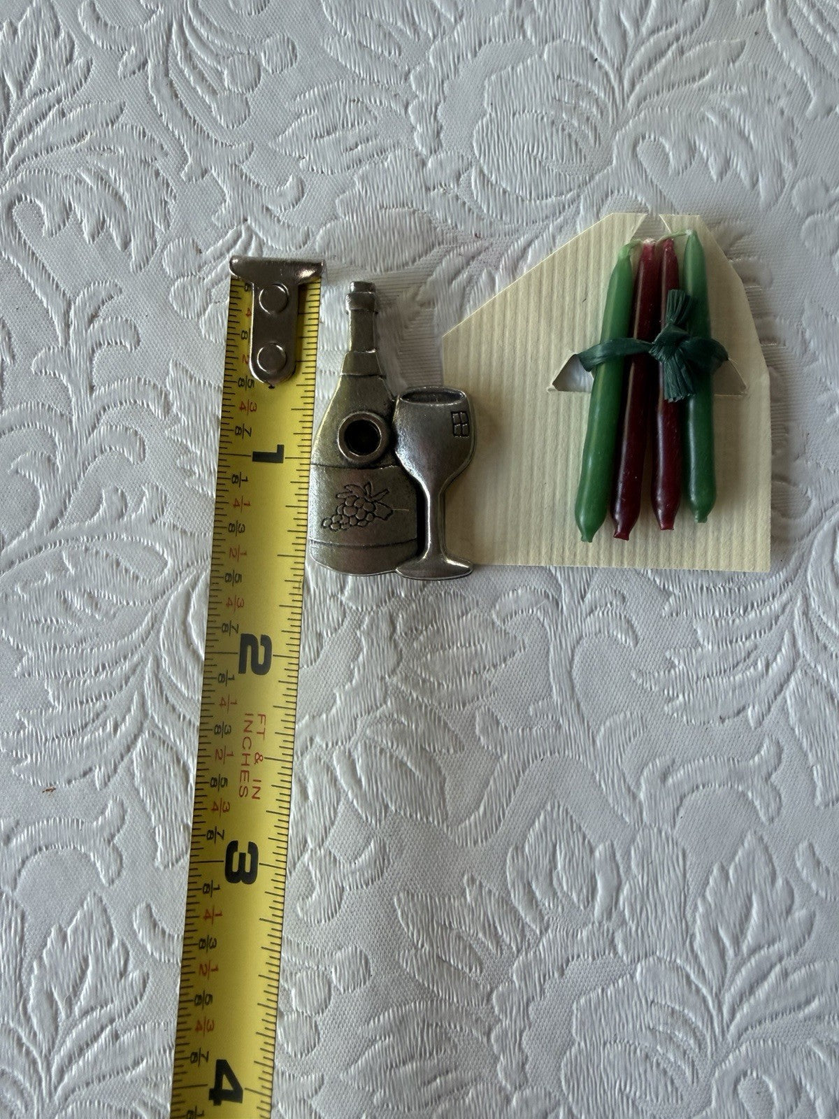 Vintage Wine Charms Drink Marker Set Vineyard Pewter Wine Is Mine Barware Gift