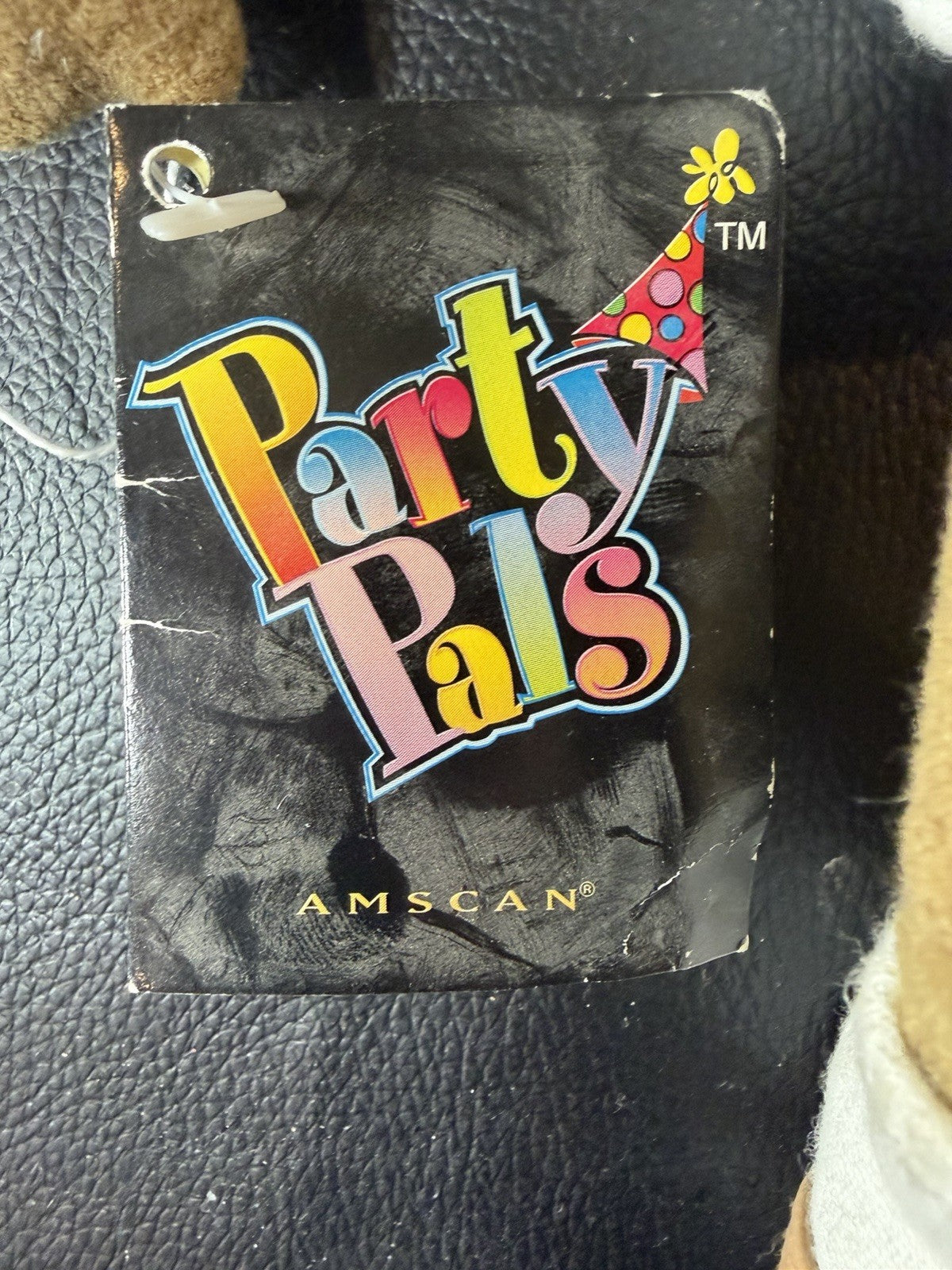 Vintage Amscan Party Pals The Guzzler Dog Plush Stuffed Toy Beer Can NWT Novelty