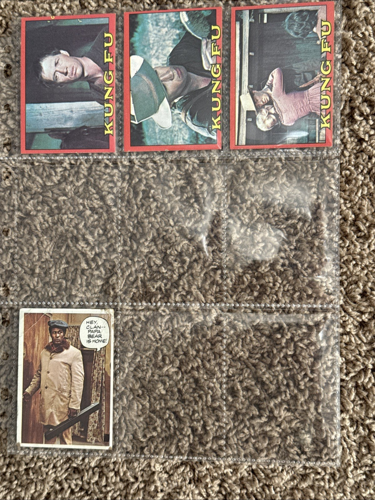 Vintage 1970s Topps TV Card Lot 73pc Charlies Angels Kotter Good Times Kung Fu