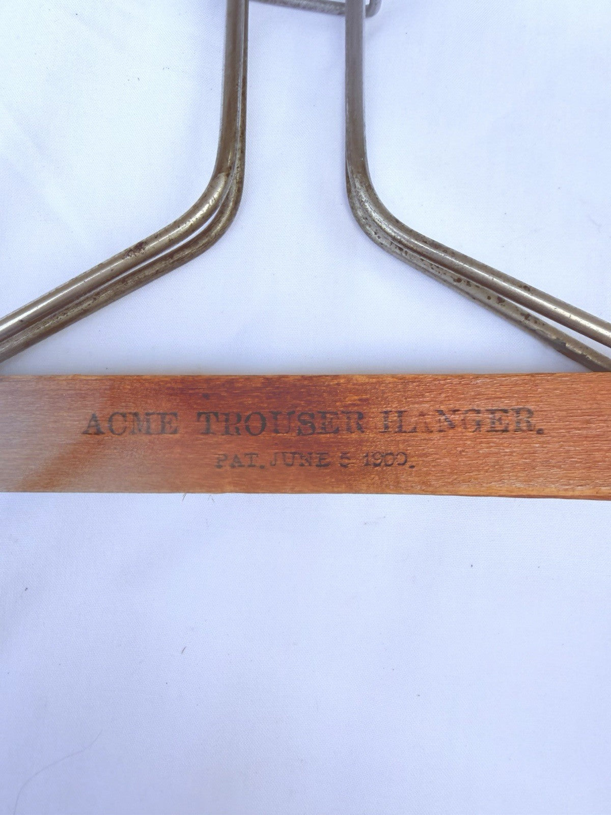 Vintage Wooden Pants Hanger Lot Acme Harmony House Sears Trouser Hangers Set of