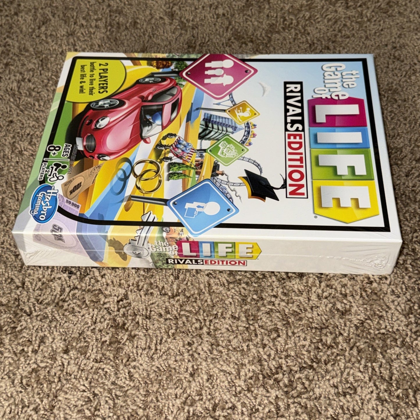 Game of Life Rivals Edition Travel Board Game 2 Player Hasbro - NEW
