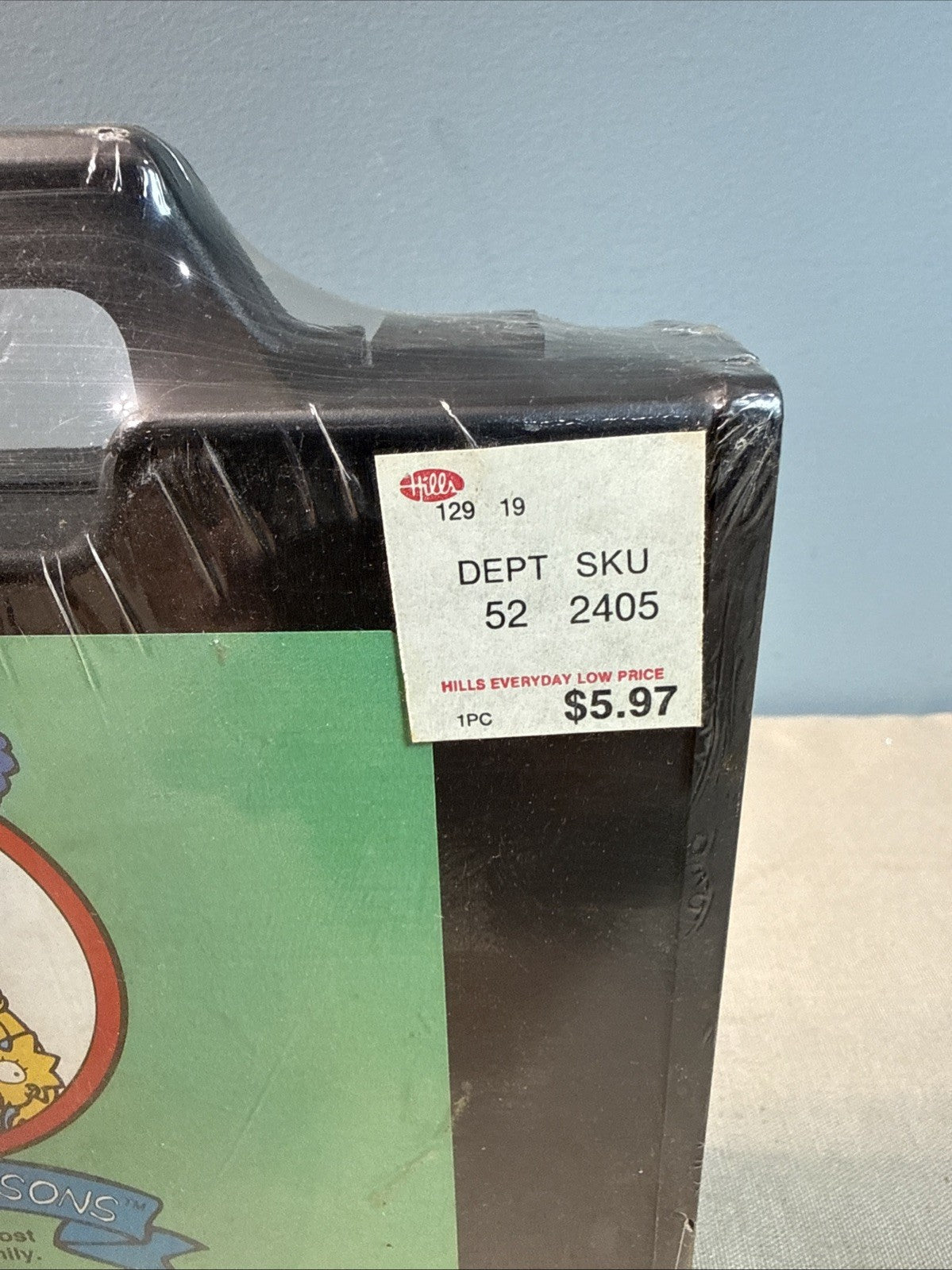 Vintage The Simpsons 1990 School Supply Box Black Factory Sealed Never Opened