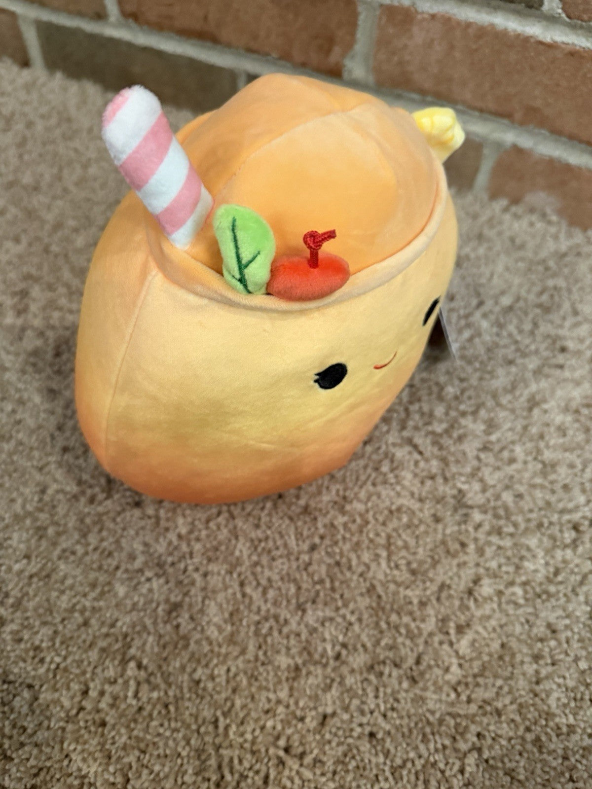 NWT Squishmallows Plush Lot 3 Luciano Lion Rhys Hamster Susan Drink 8" Kellytoy