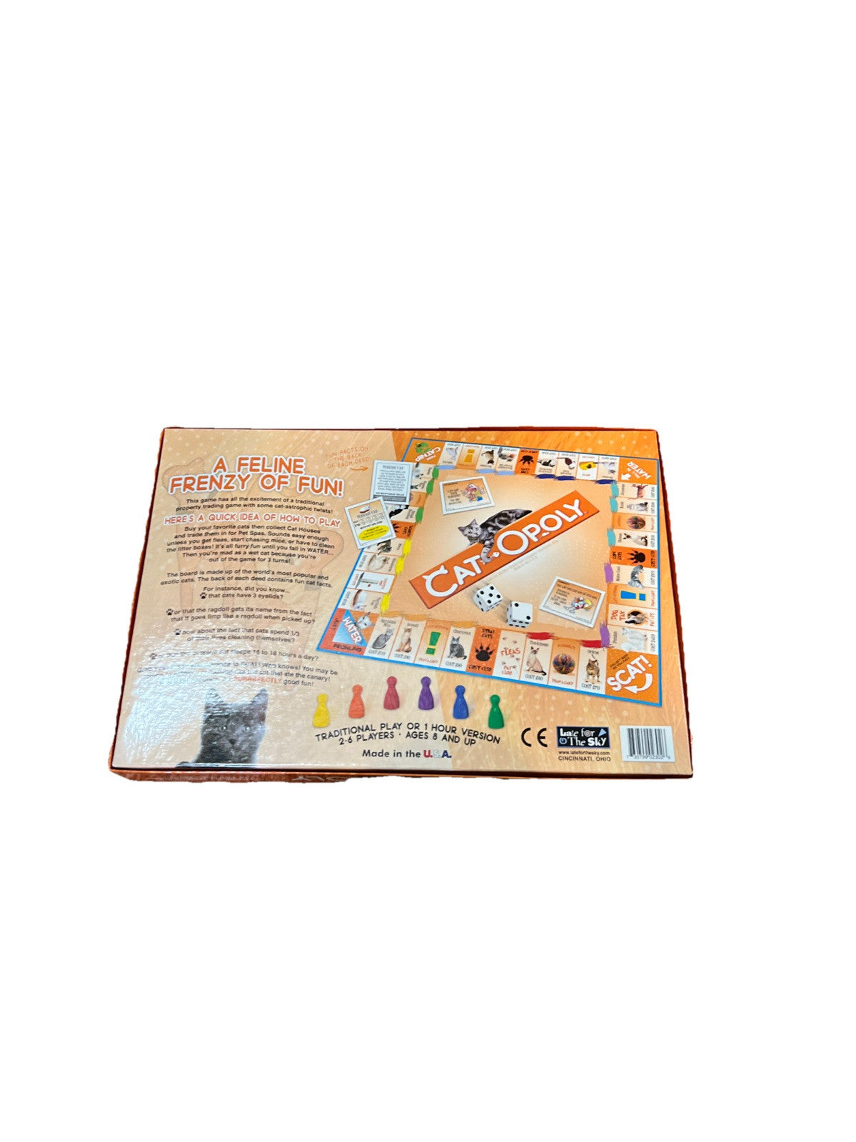 Cat-Opoly Board Game – Cat Lover’s Monopoly – Complete Fun Family Game