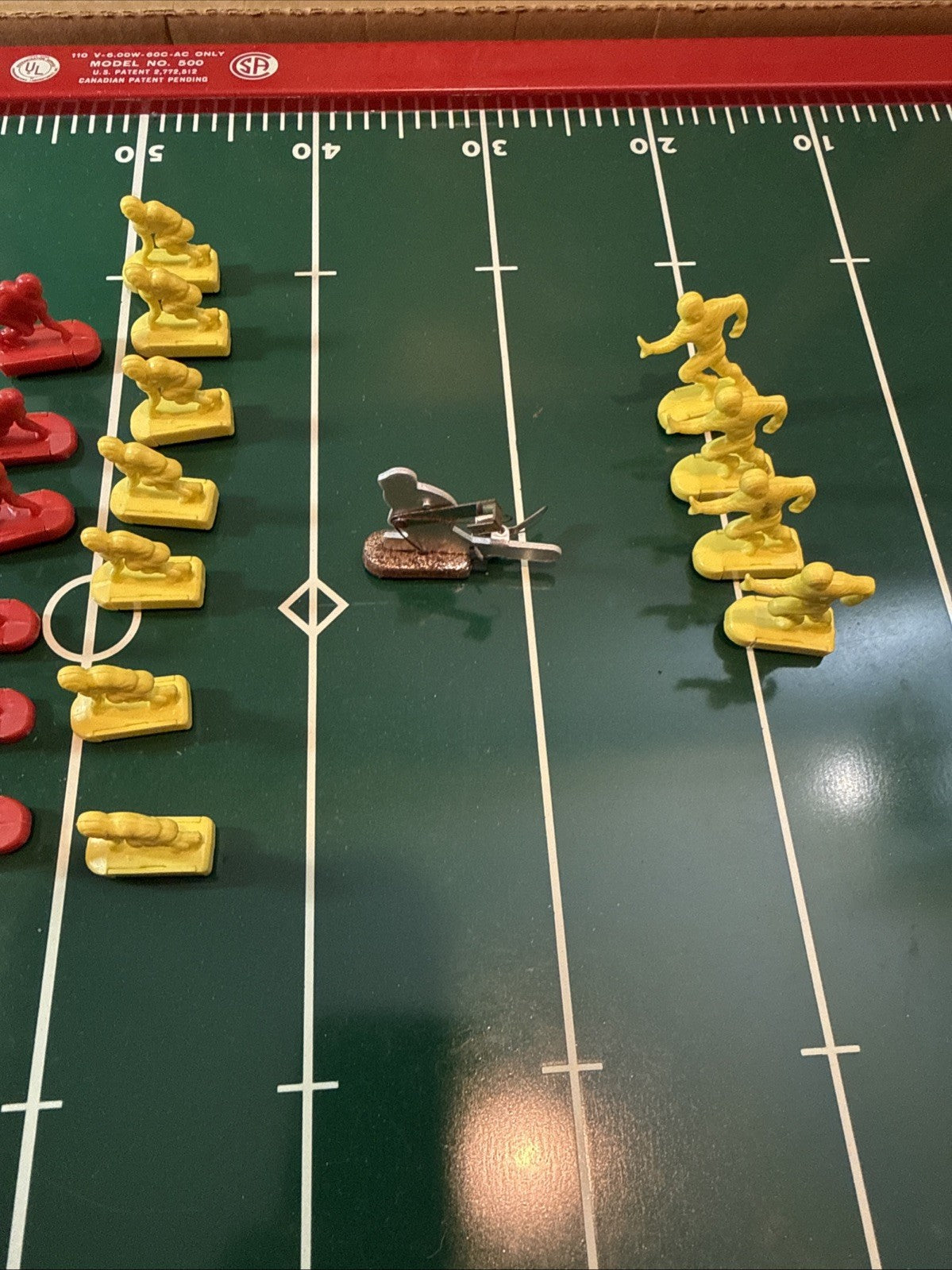 Vintage Tudor Tru Action Electric Football Game Model 500 Tested Working 1960s