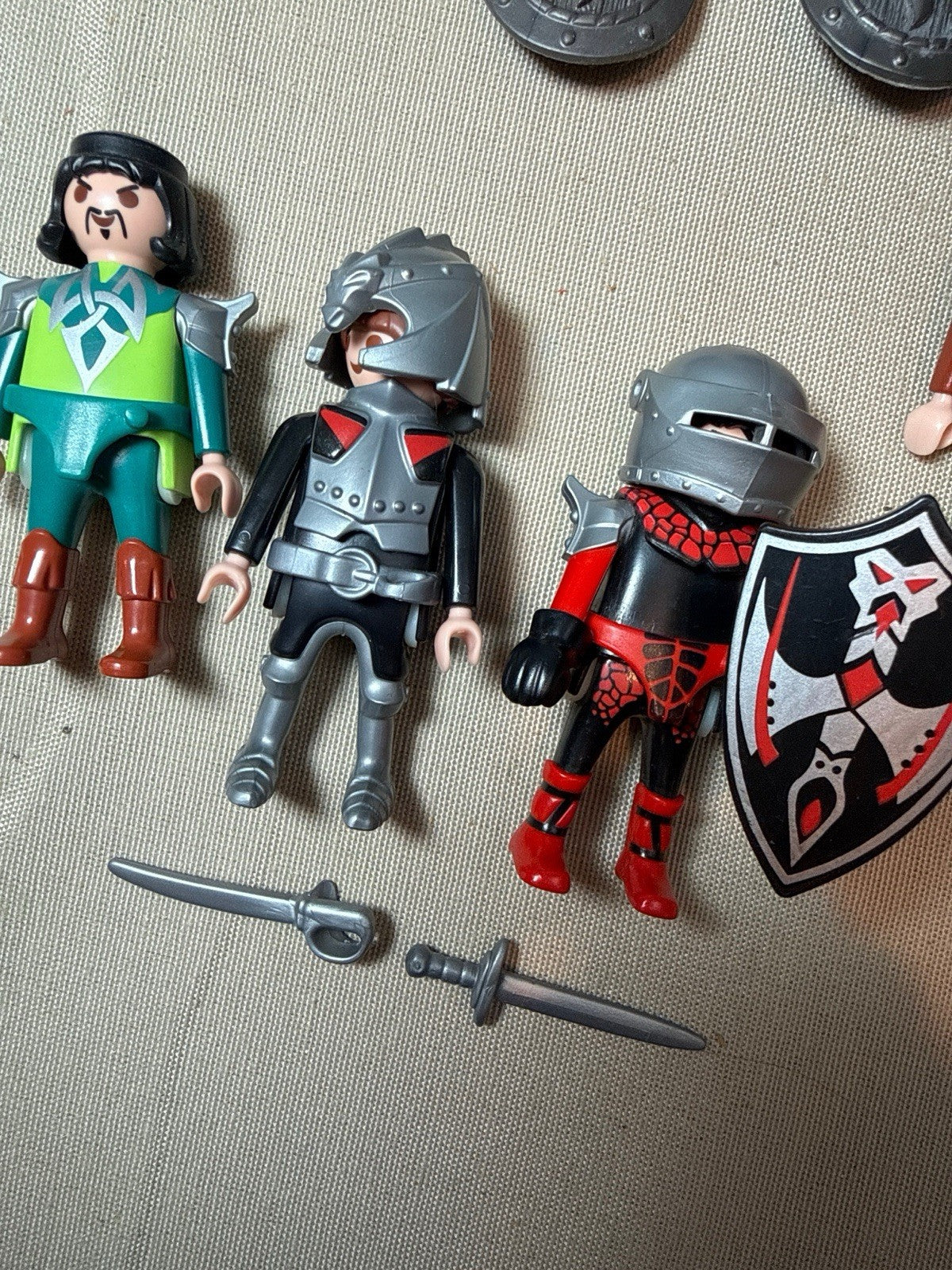 Vintage Playmobil Klicky & Moden Dragon Knights Figure Lot of 12 Figures & Parts