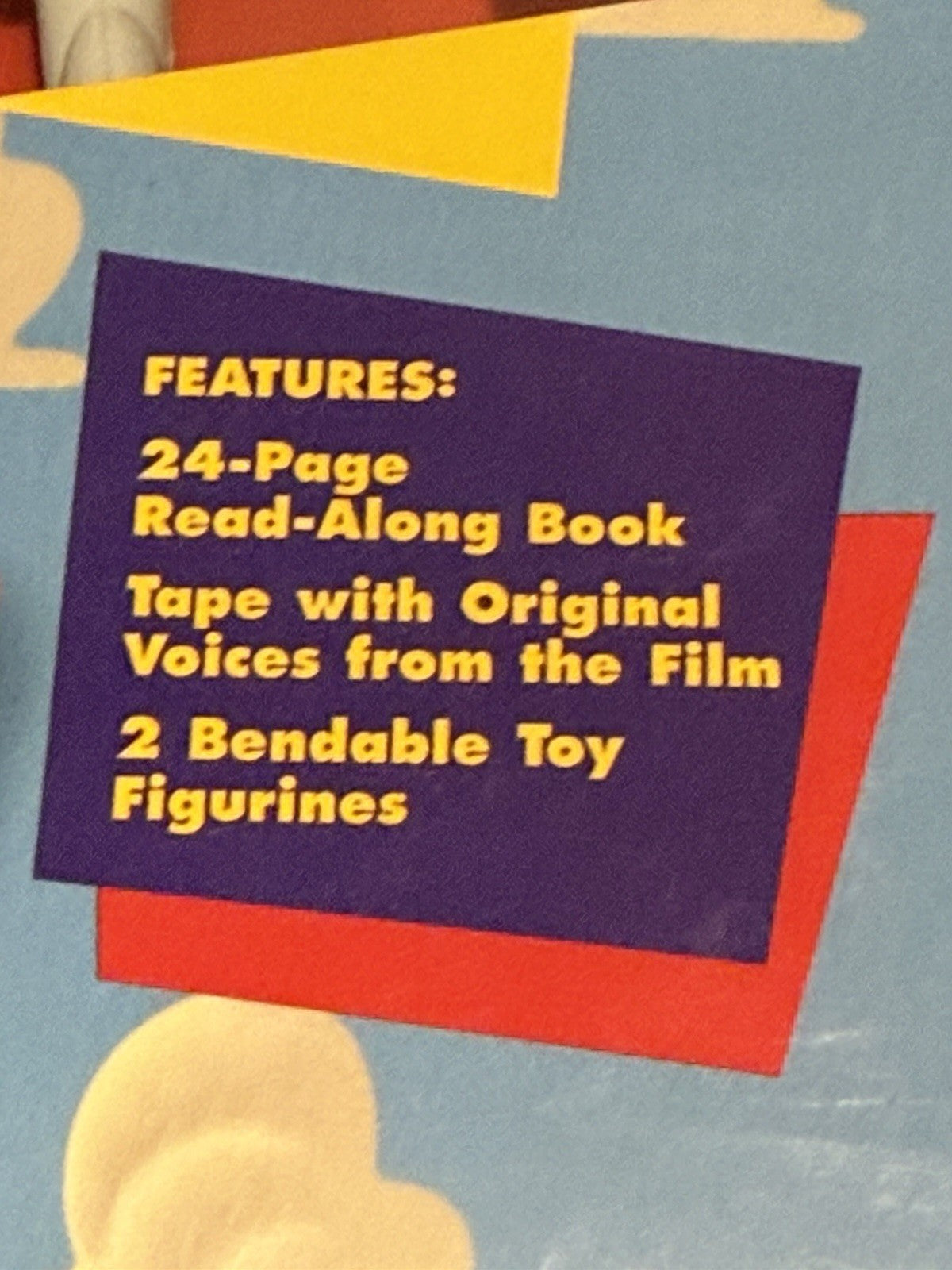 Vintage 1995 Disney Toy Story Read Along Play Pack Cassette Woody Buzz New Box